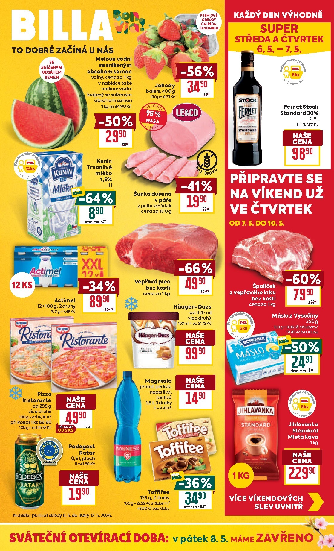 billa - Aktuální Billa - Malý leták leták platný od středy 06.05.2026 do úterý 12.05.2026 - page: 1