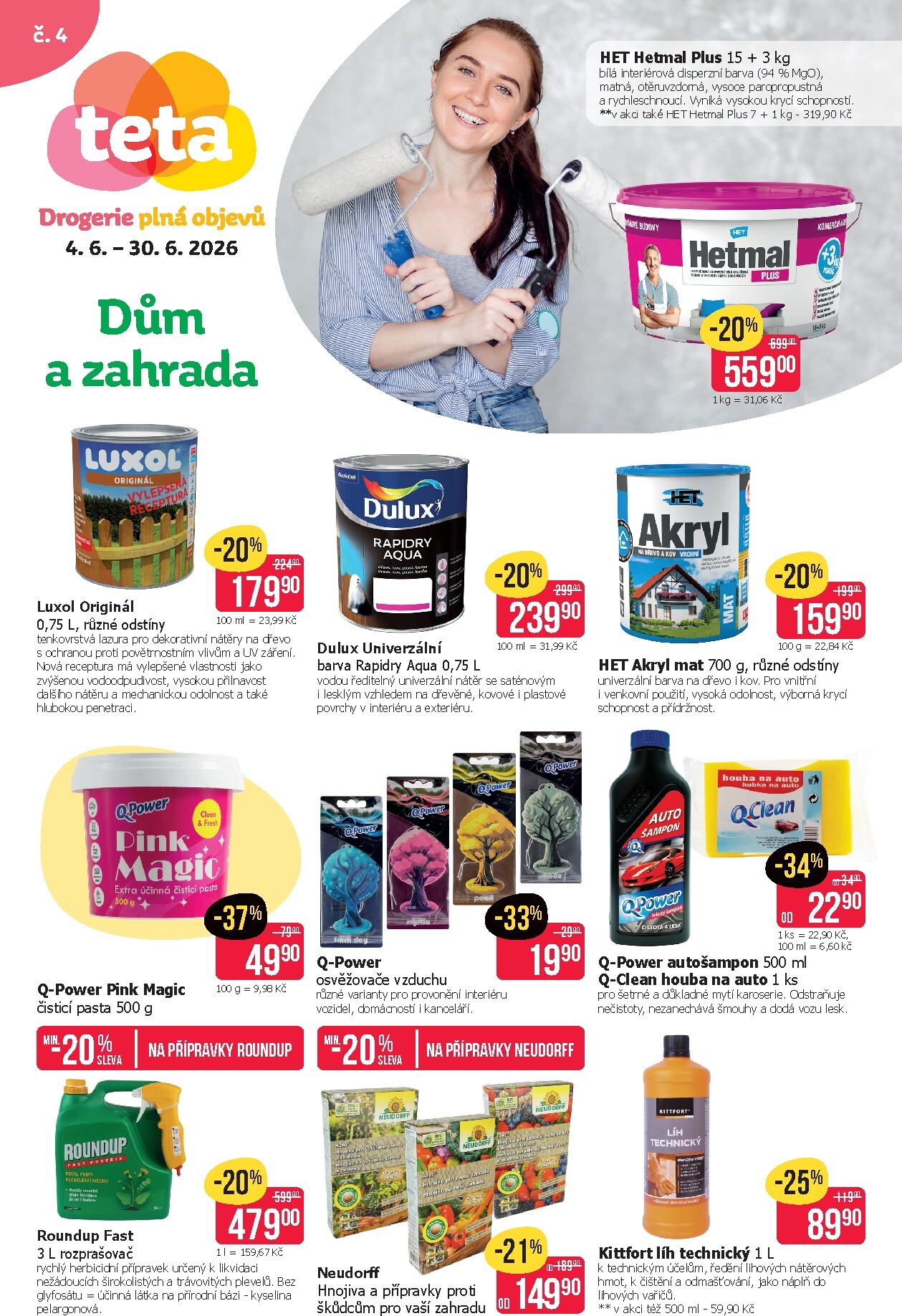 teta-drogerie - Budoucí Teta drogerie - Dům a zahrada leták platný od čtvrtka 04.06.2026 do úterý 30.06.2026
