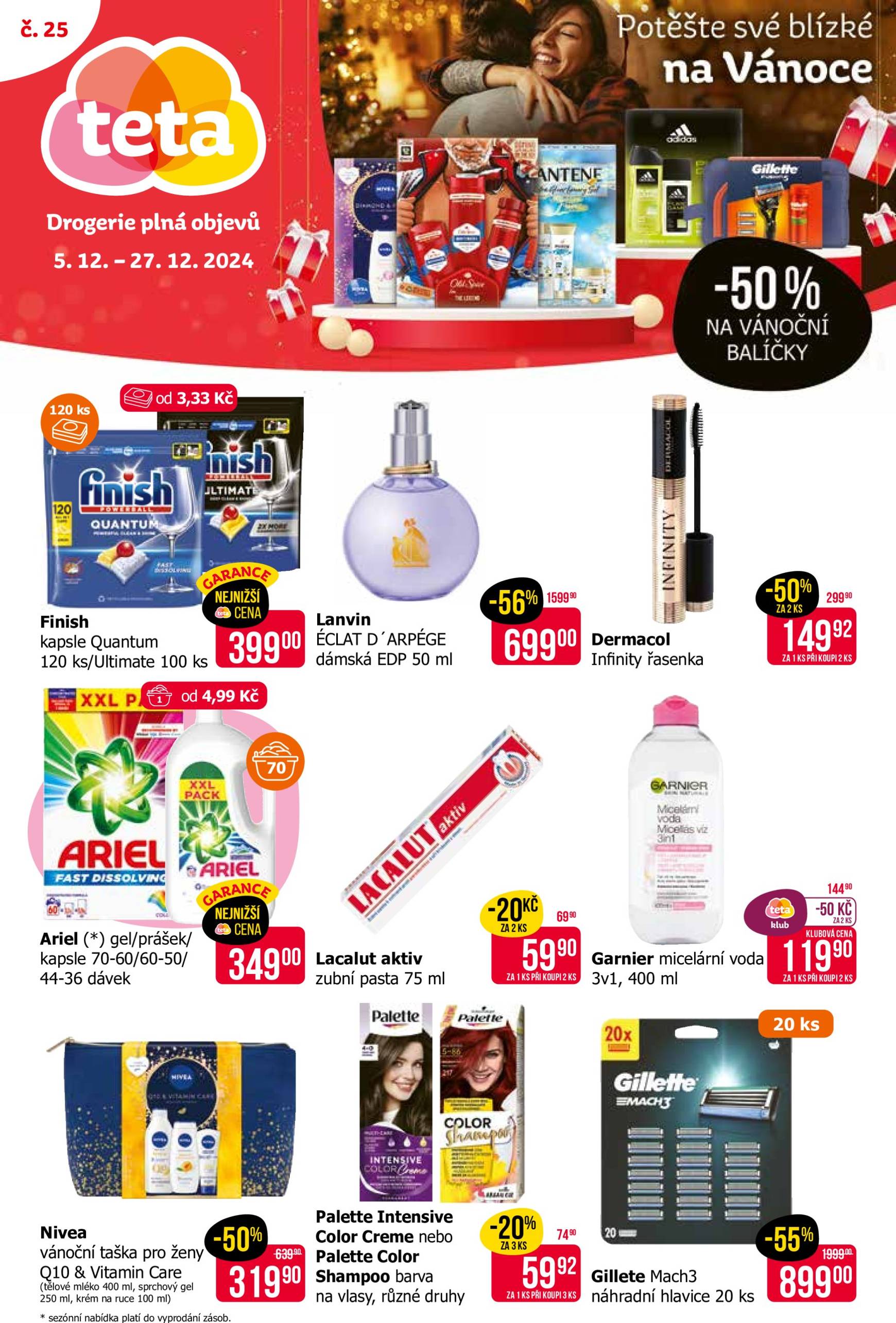 teta-drogerie - Leták Teta drogerie - Vánoce od 05.12. do 27.12.