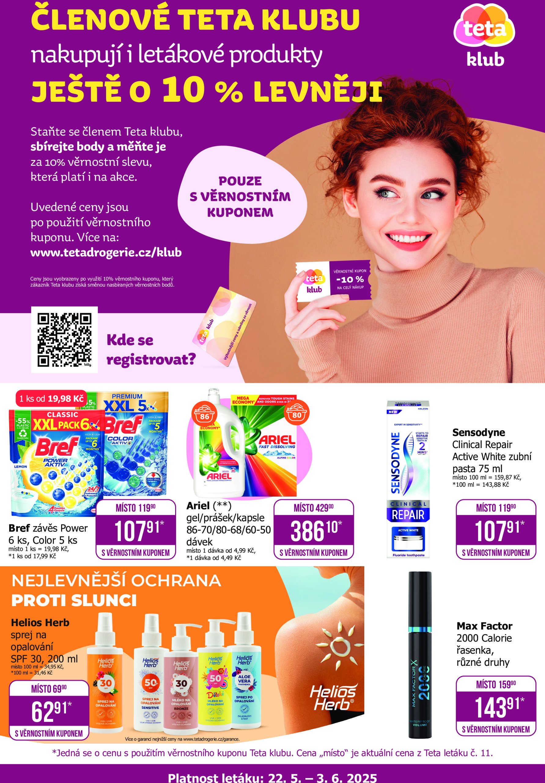 teta-drogerie - Leták Teta drogerie - Akce pro členy Teta klubu od 22.05. do 02.06.