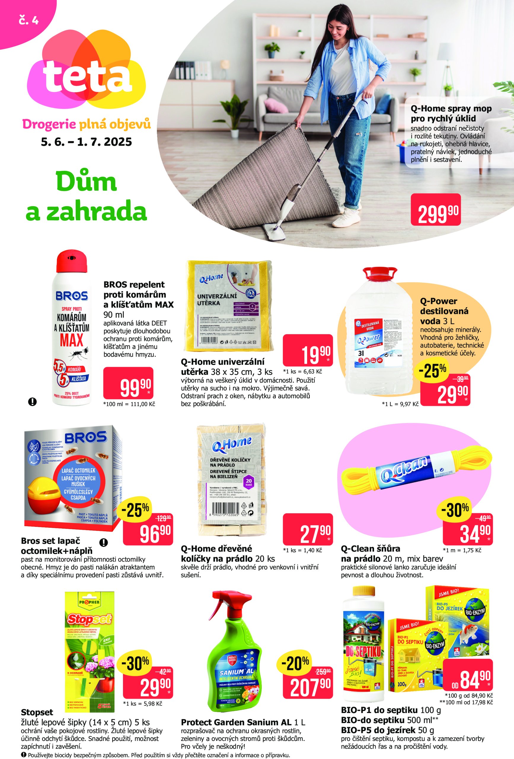 teta-drogerie - Leták Teta drogerie - Dům a zahrada od 05.06. do 01.07.