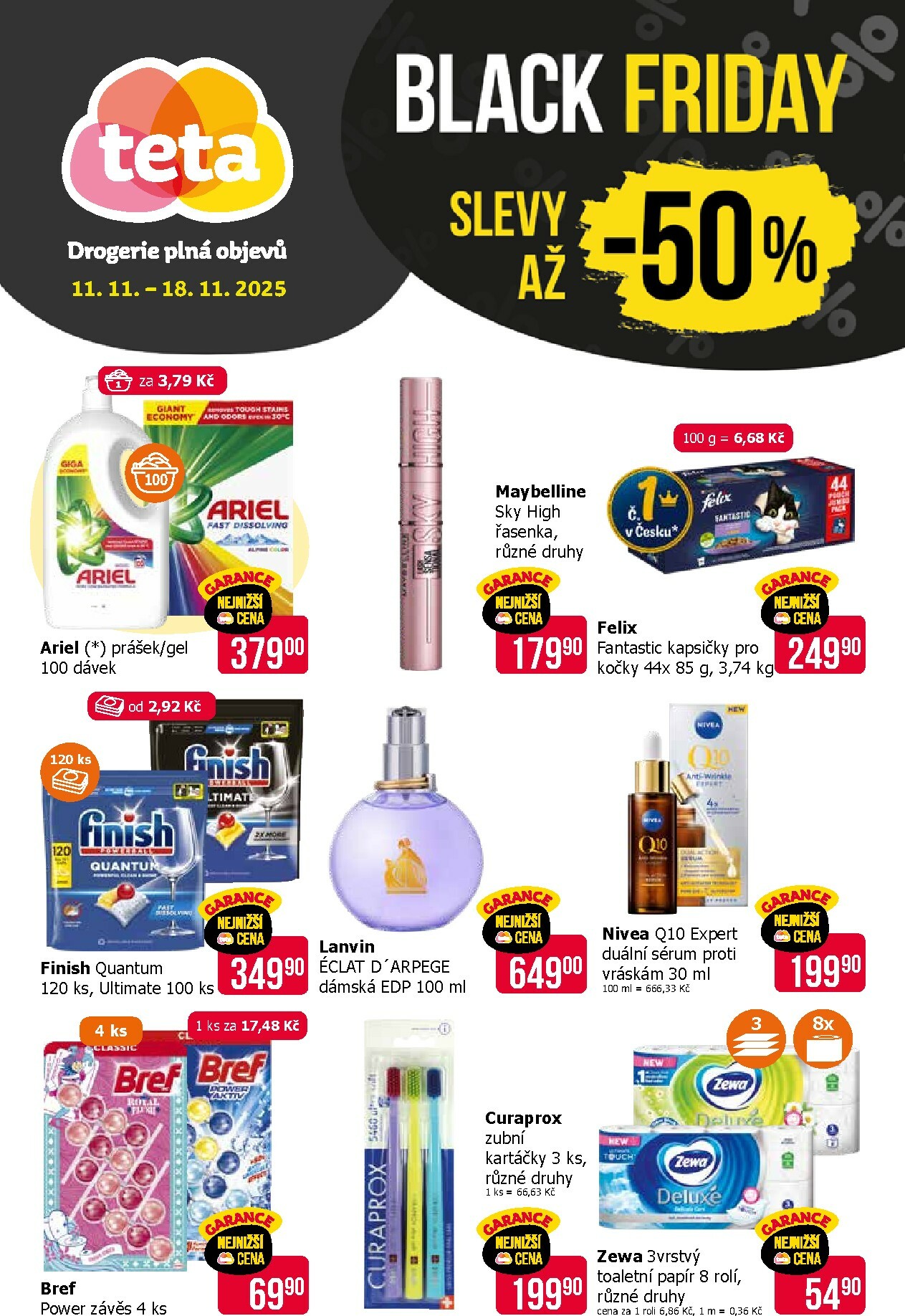teta-drogerie - Aktuální leták Teta drogerie - Black Friday od 11.11. do 18.11.