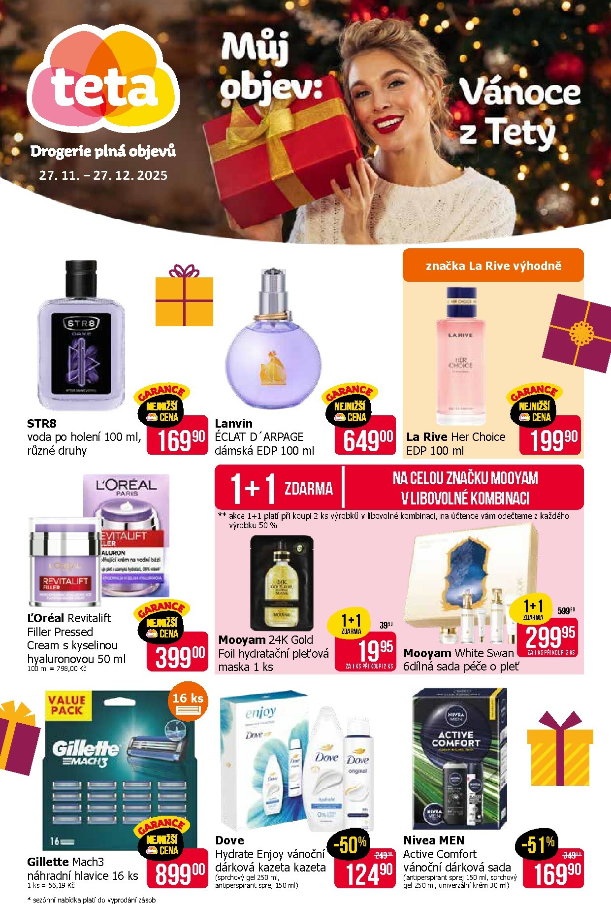 teta-drogerie - Aktuální leták Teta drogerie - Vánoce z Tety od 27.11. do 27.12.