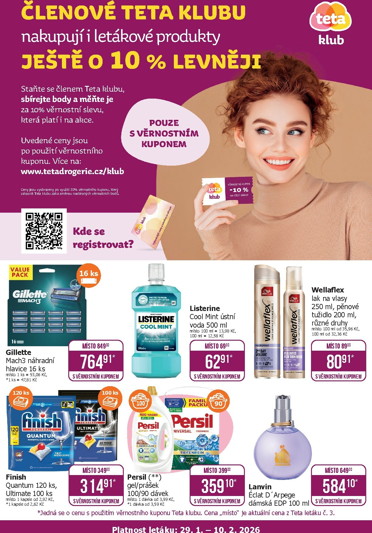 teta-drogerie - Teta drogerie - Klub leták platný od 29.01. do 10.02.