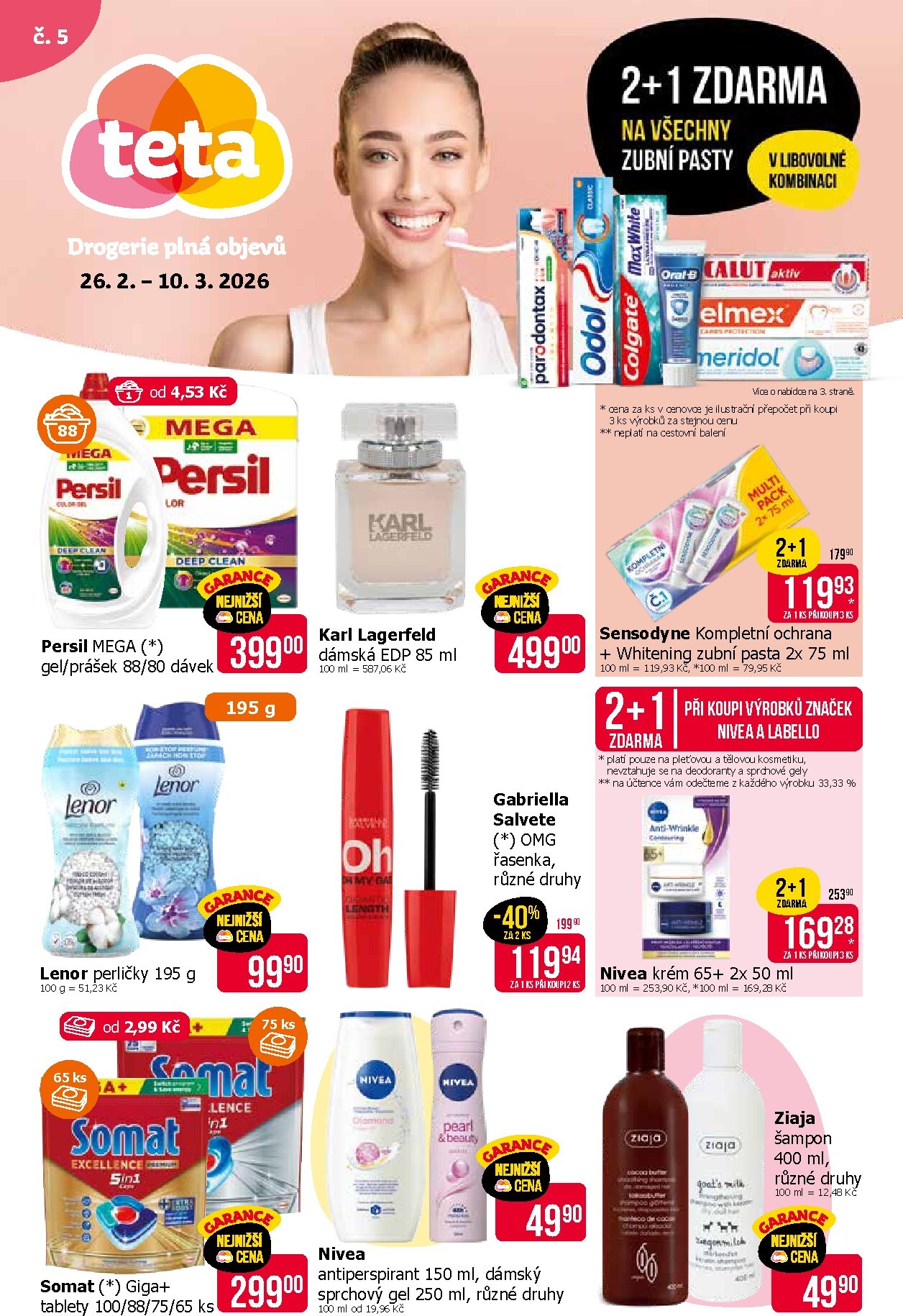 teta-drogerie - Teta drogerie - Klub leták platný od čtvrtka 26.02.2026 do úterý 10.03.2026