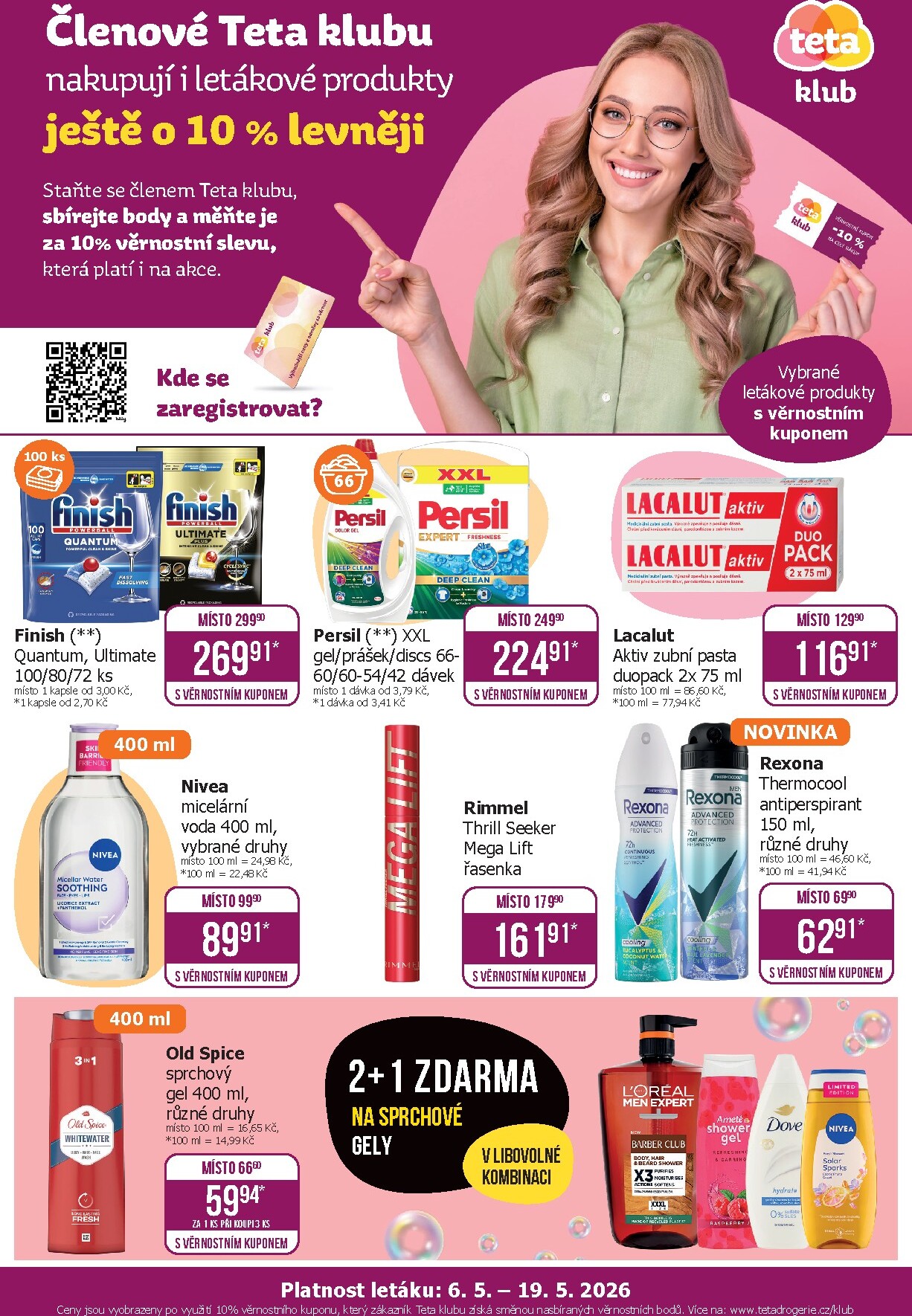 teta-drogerie - Budoucí Teta drogerie - Klub leták platný od středy 06.05.2026 do úterý 19.05.2026