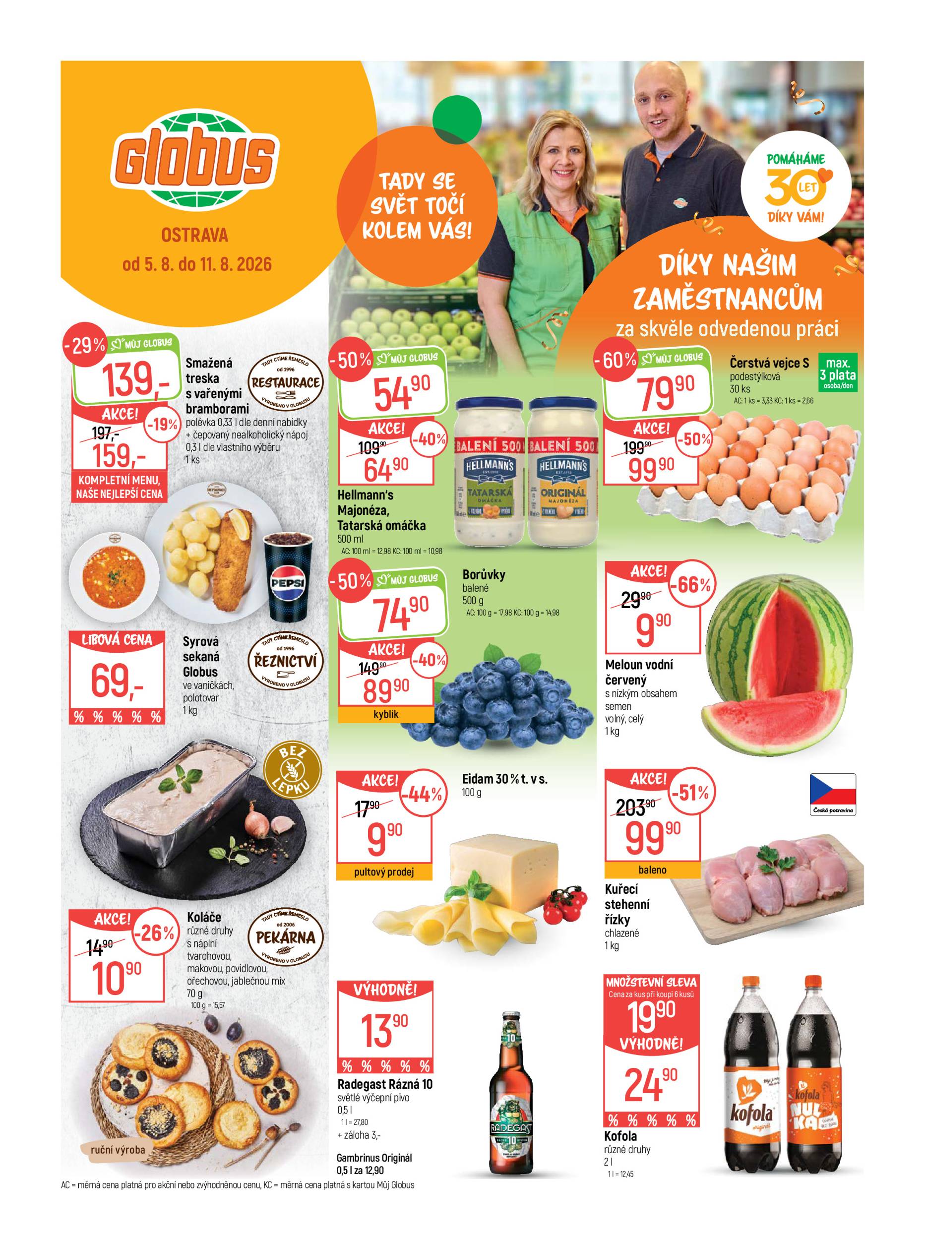 globus - Globus - Ostrava leták na příští týden od středy 05.08.2026 do úterý 11.08.2026
