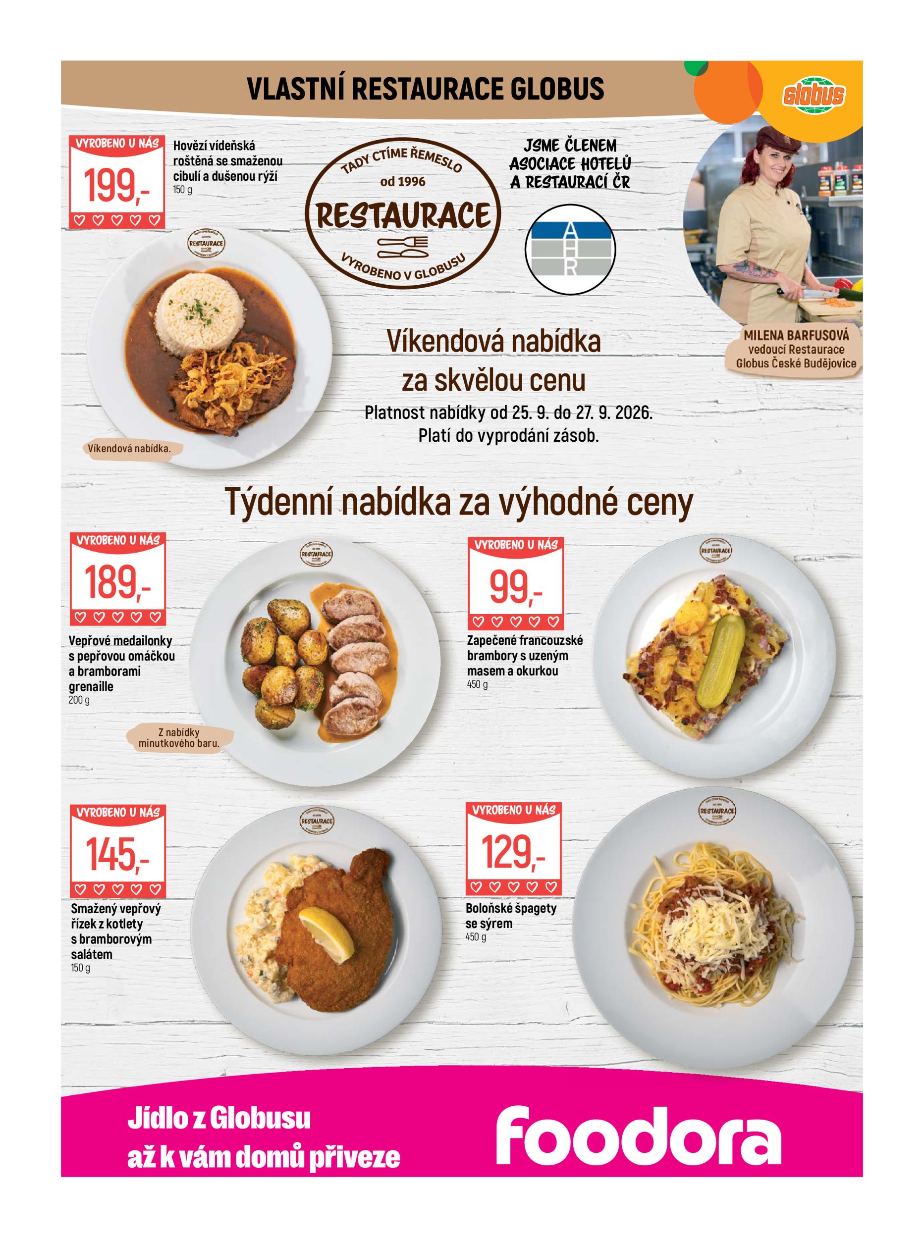 globus - Globus - České Budějovice leták na příští týden od středy 23.09.2026 do úterý 29.09.2026 - page: 8