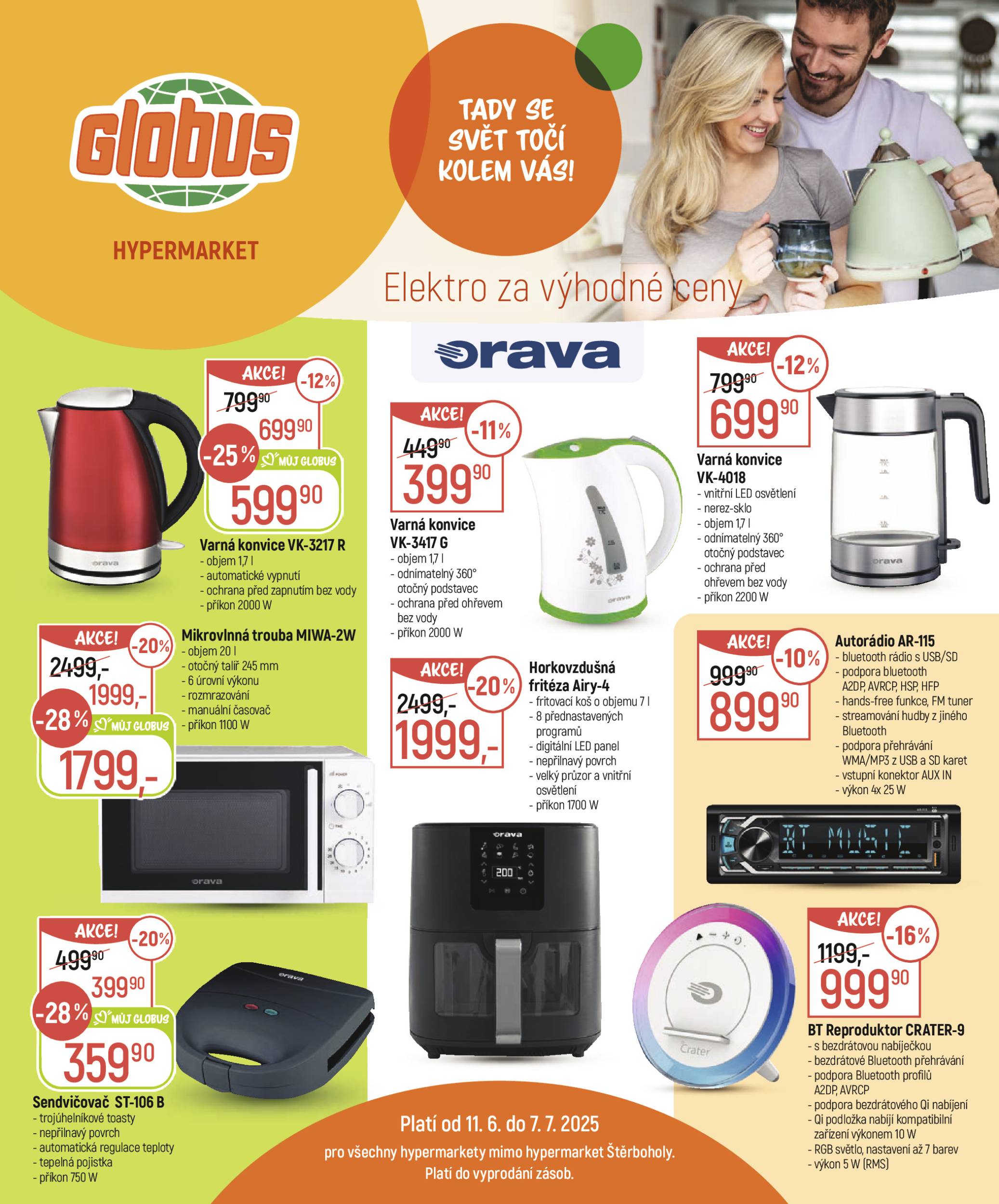 globus - Leták Globus - Elektro za výhodné ceny od 11.06. do 07.07.