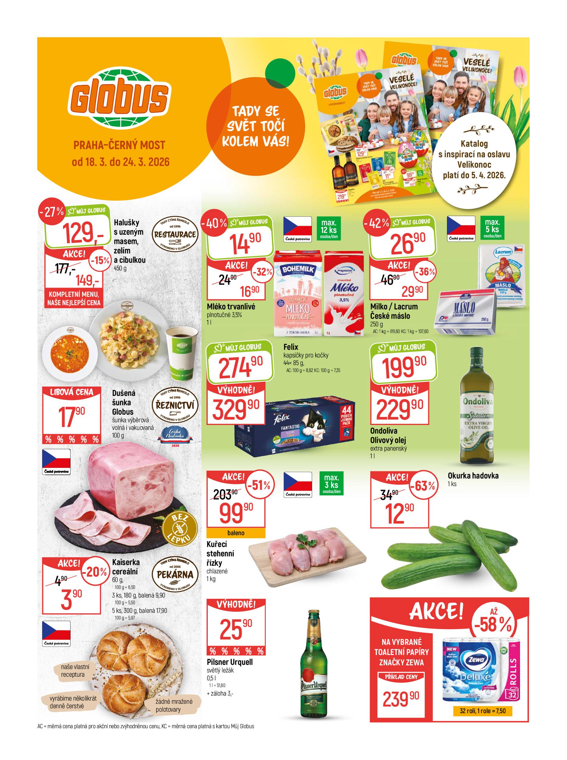 globus - Globus - Praha - Černý Most leták platný od středy 18.03.2026 do úterý 24.03.2026
