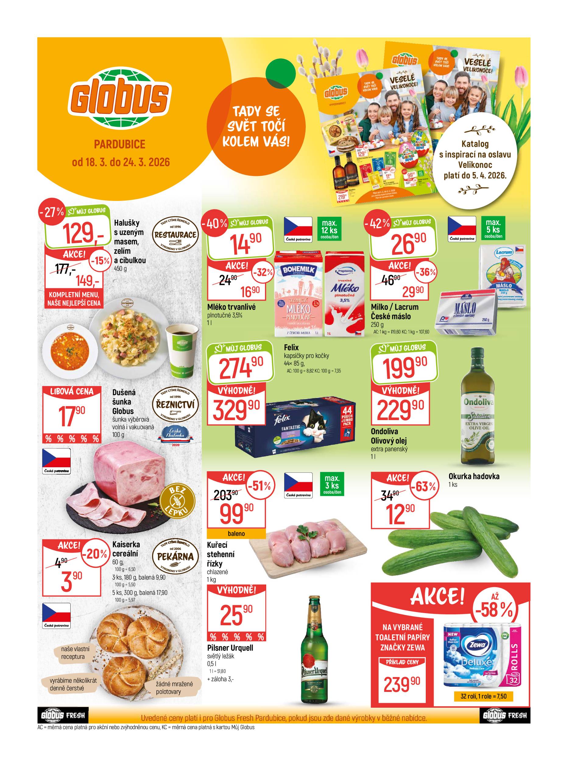 globus - Globus - Pardubice leták platný od středy 18.03.2026 do úterý 24.03.2026