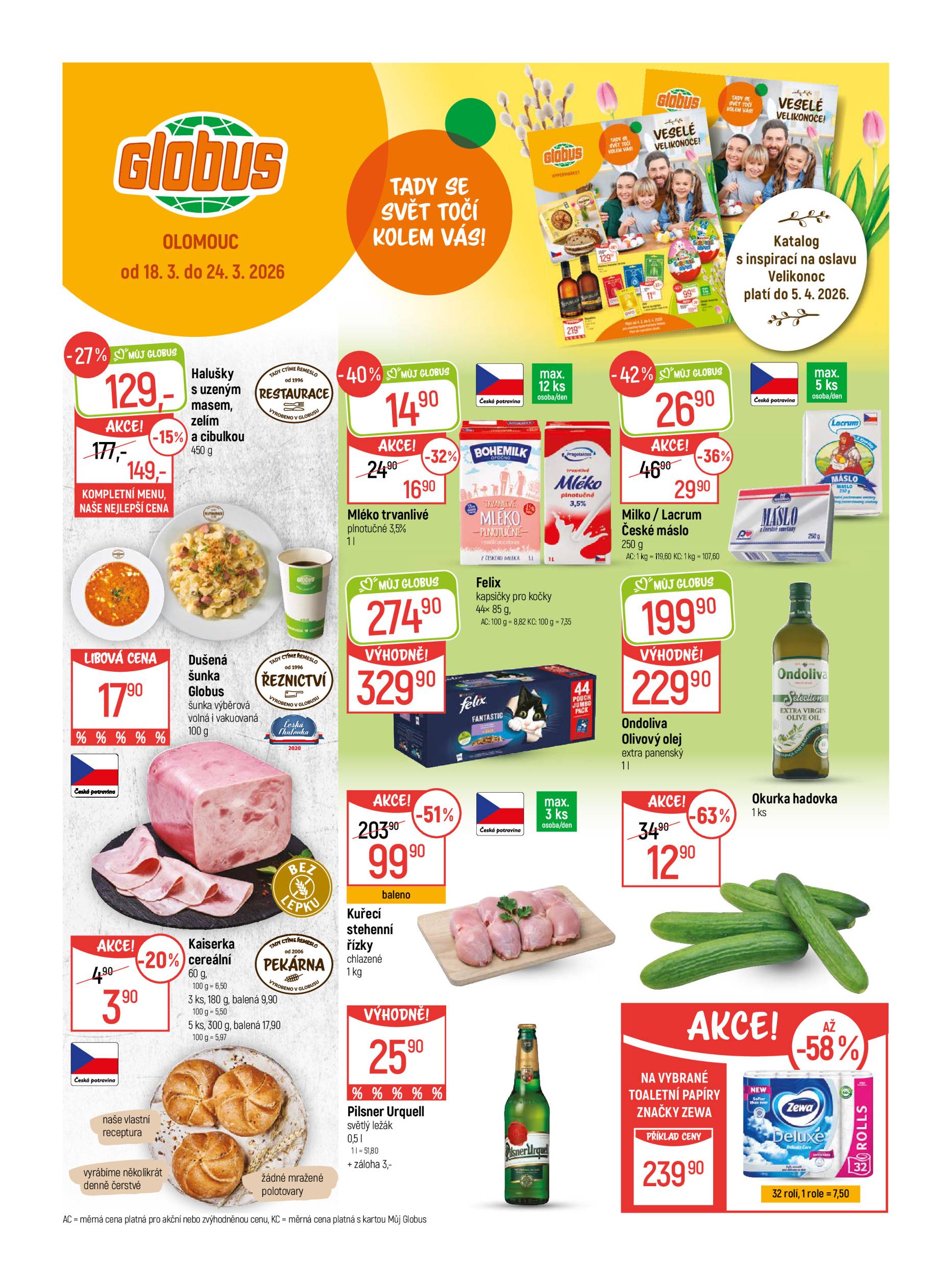 globus - Globus - Olomouc leták platný od středy 18.03.2026 do úterý 24.03.2026