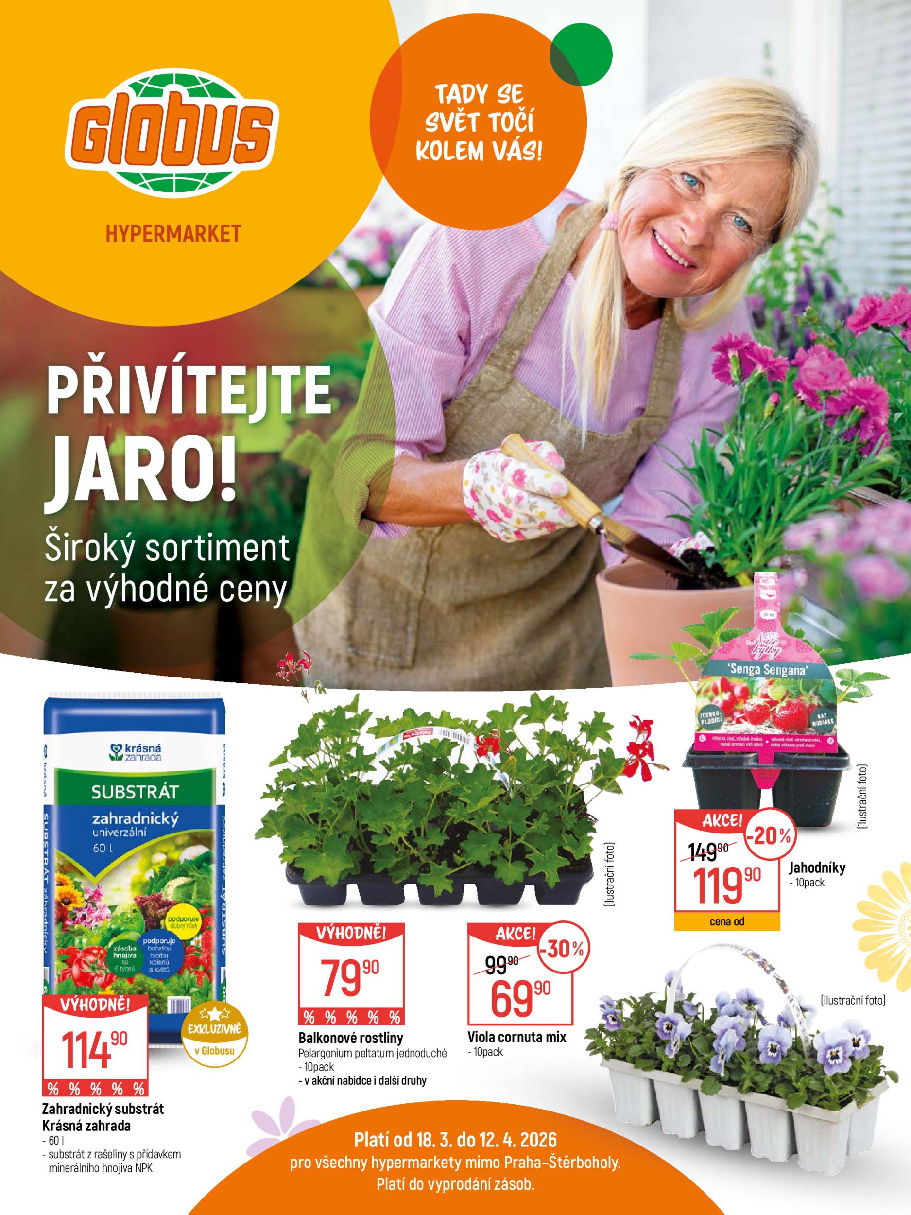globus - Globus - Přivítejte jaro leták platný od středy 18.03.2026 do neděle 12.04.2026