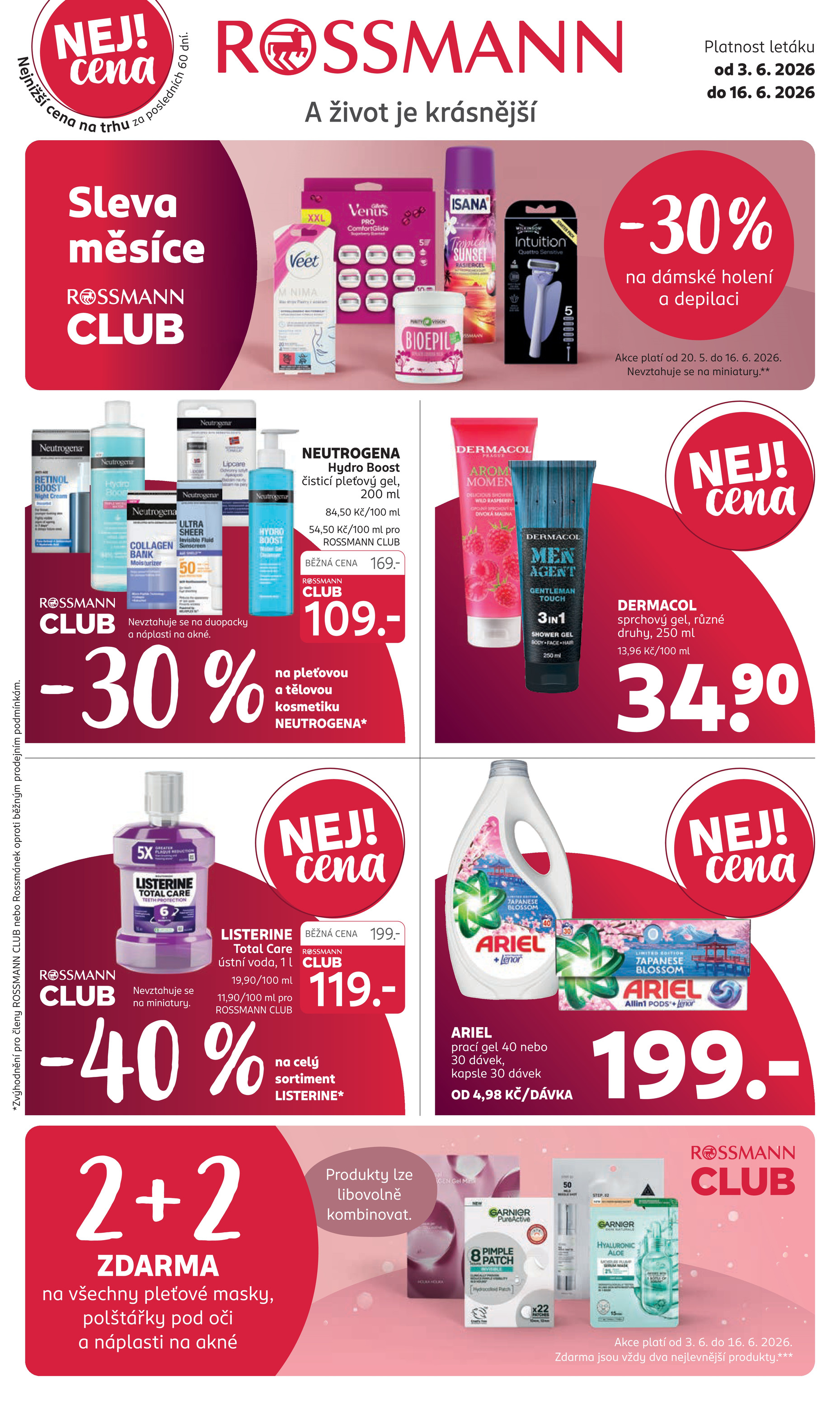 rossmann - Aktuální ROSSMANN leták platný od středy 03.06.2026 do úterý 16.06.2026 - page: 1