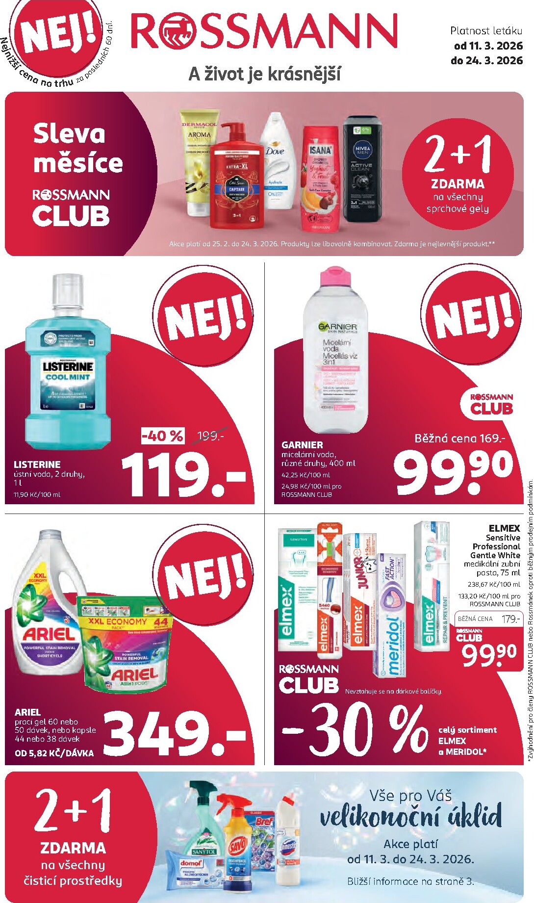 rossmann - ROSSMANN leták platný od středy 11.03.2026 do úterý 24.03.2026 - page: 1