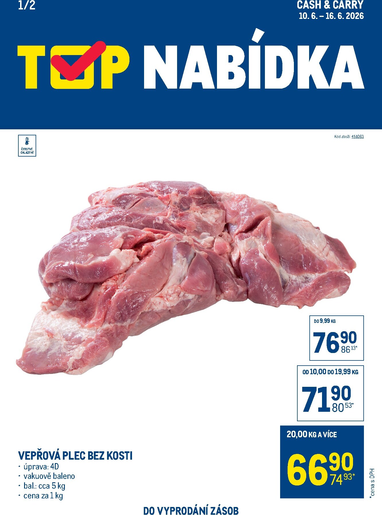 makro - Aktuální Makro - TOP maso leták platný od středy 10.06.2026 do úterý 16.06.2026