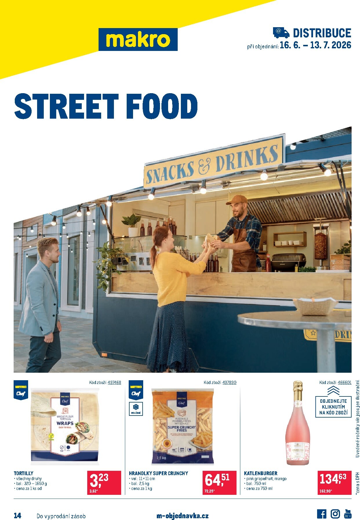 makro - Budoucí Makro - Street Food Distribuce leták platný od úterý 16.06.2026 do pondělí 13.07.2026