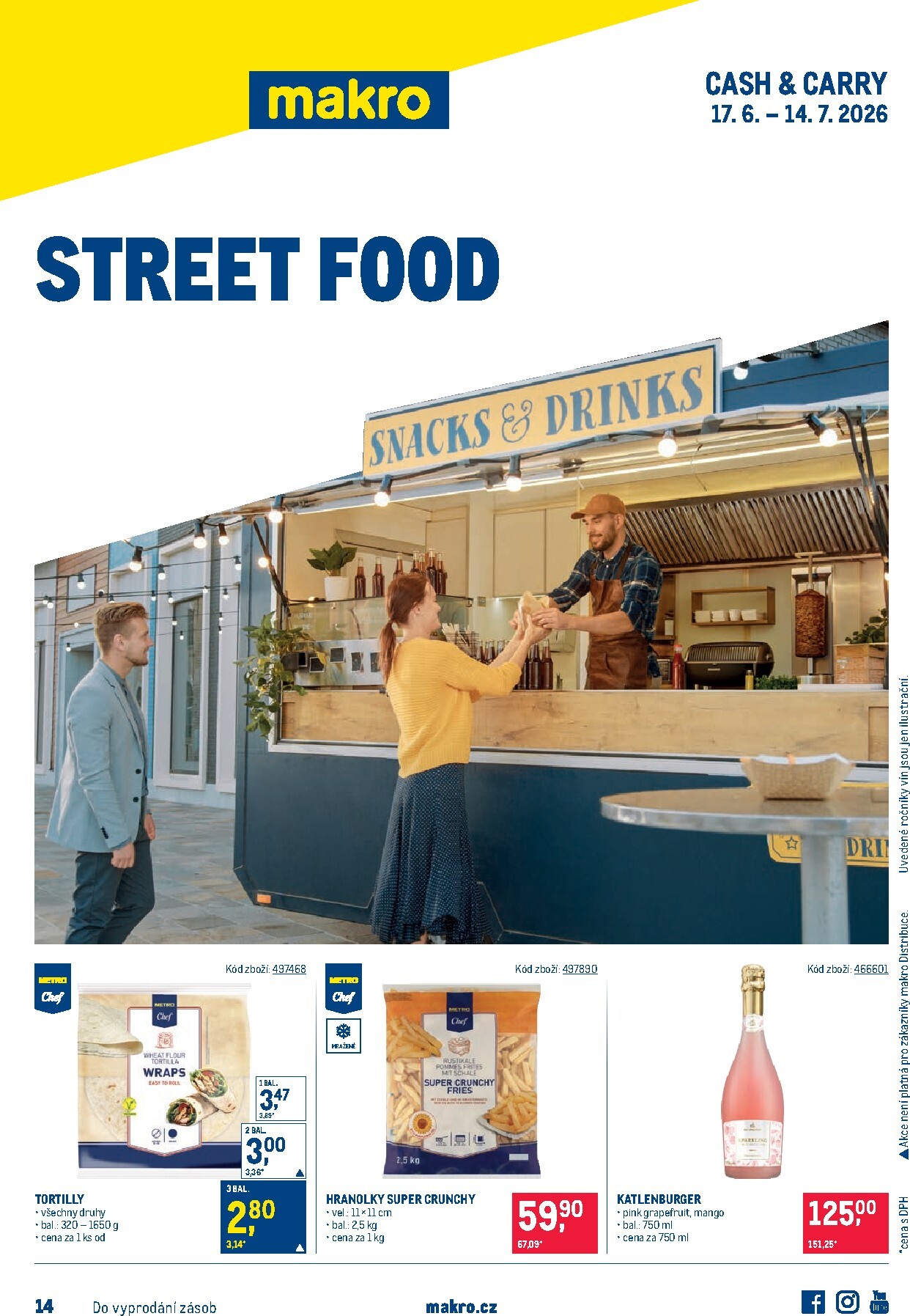 makro - Budoucí Makro - Street Food leták platný od středy 17.06.2026 do úterý 14.07.2026
