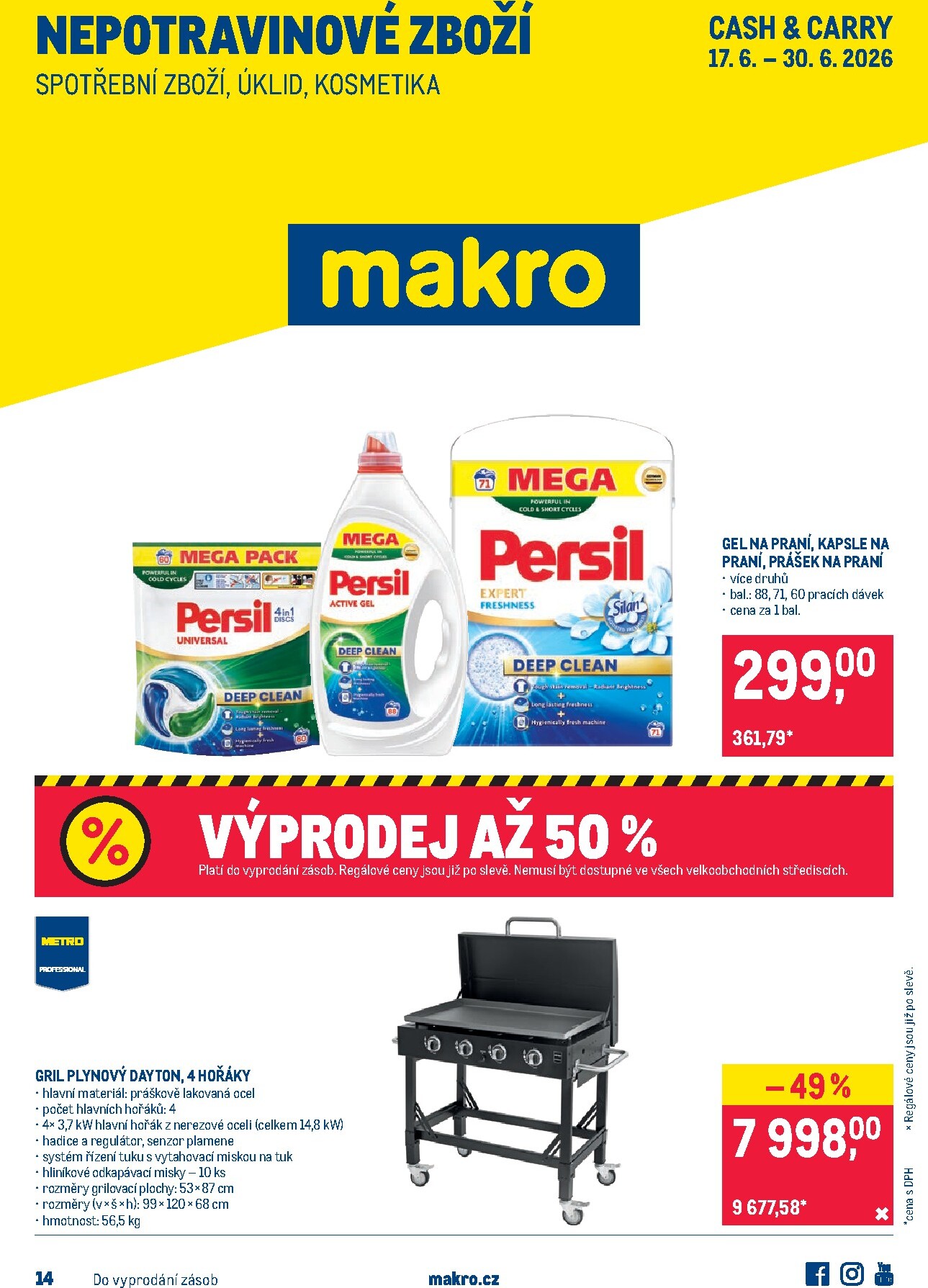 makro - Budoucí Makro - Nepotravinové zboží leták platný od středy 17.06.2026 do úterý 30.06.2026
