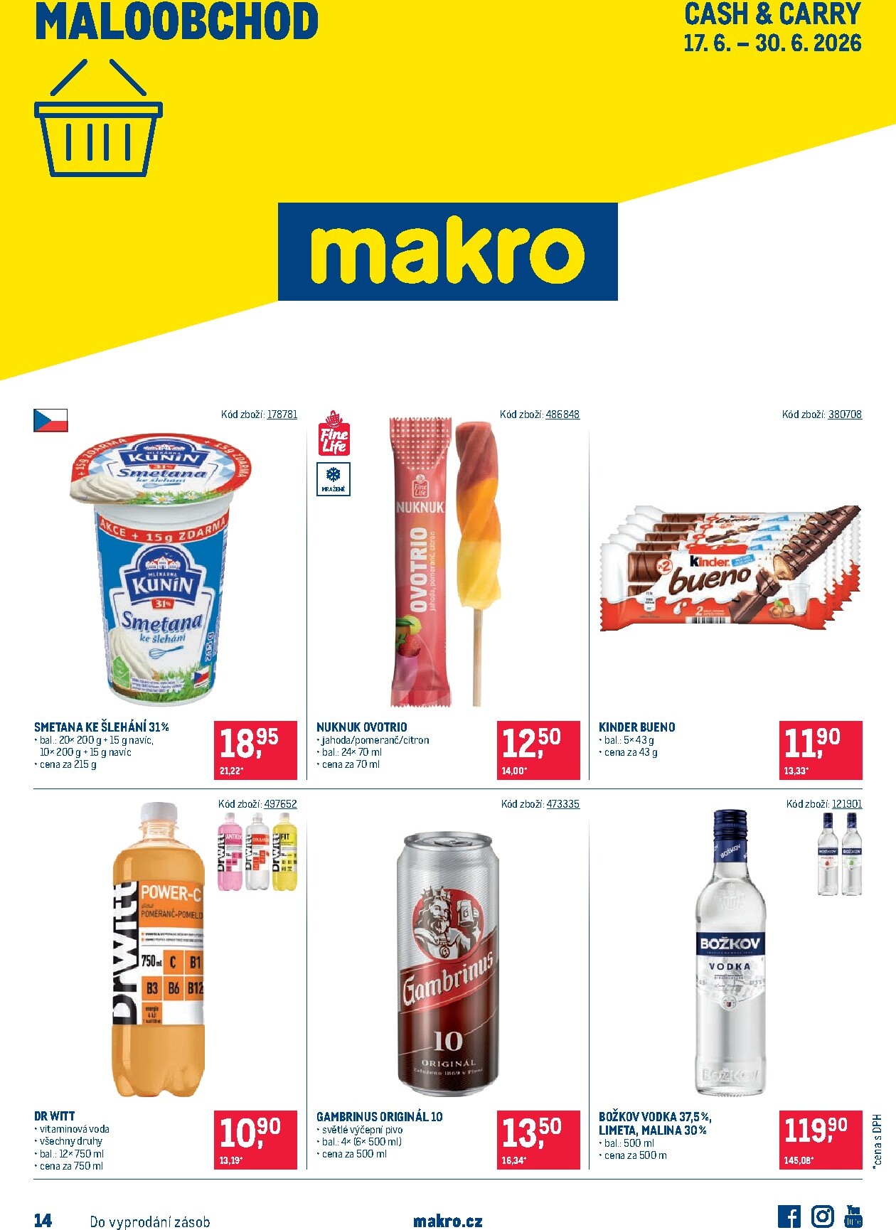 makro - Budoucí Makro - Maloobchod leták platný od středy 17.06.2026 do úterý 30.06.2026