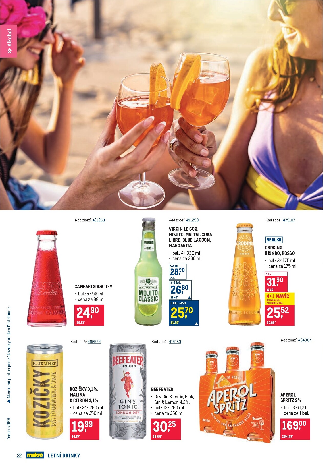 makro - Budoucí Makro - Letní drinky leták platný od středy 17.06.2026 do úterý 14.07.2026 - page: 22