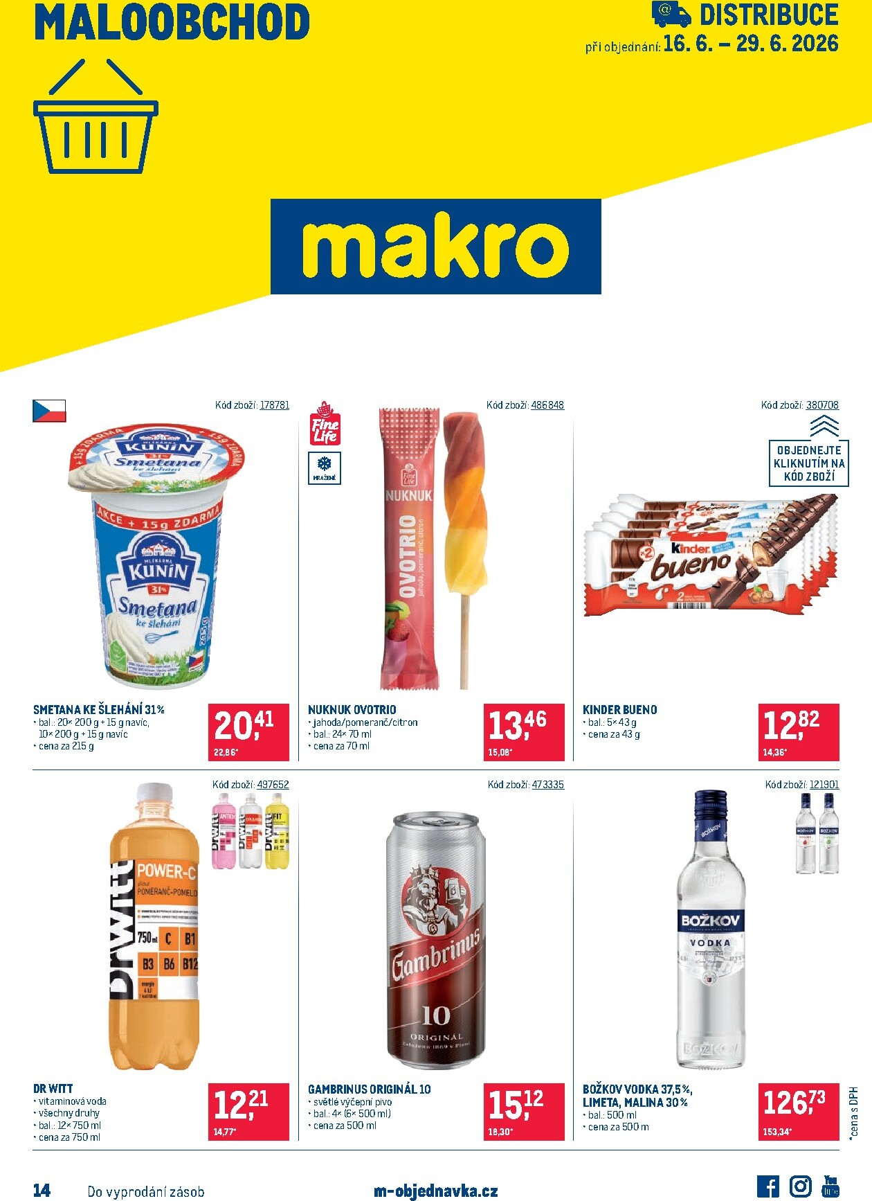 makro - Budoucí Makro - Maloobchod Distribuce leták platný od úterý 16.06.2026 do pondělí 29.06.2026