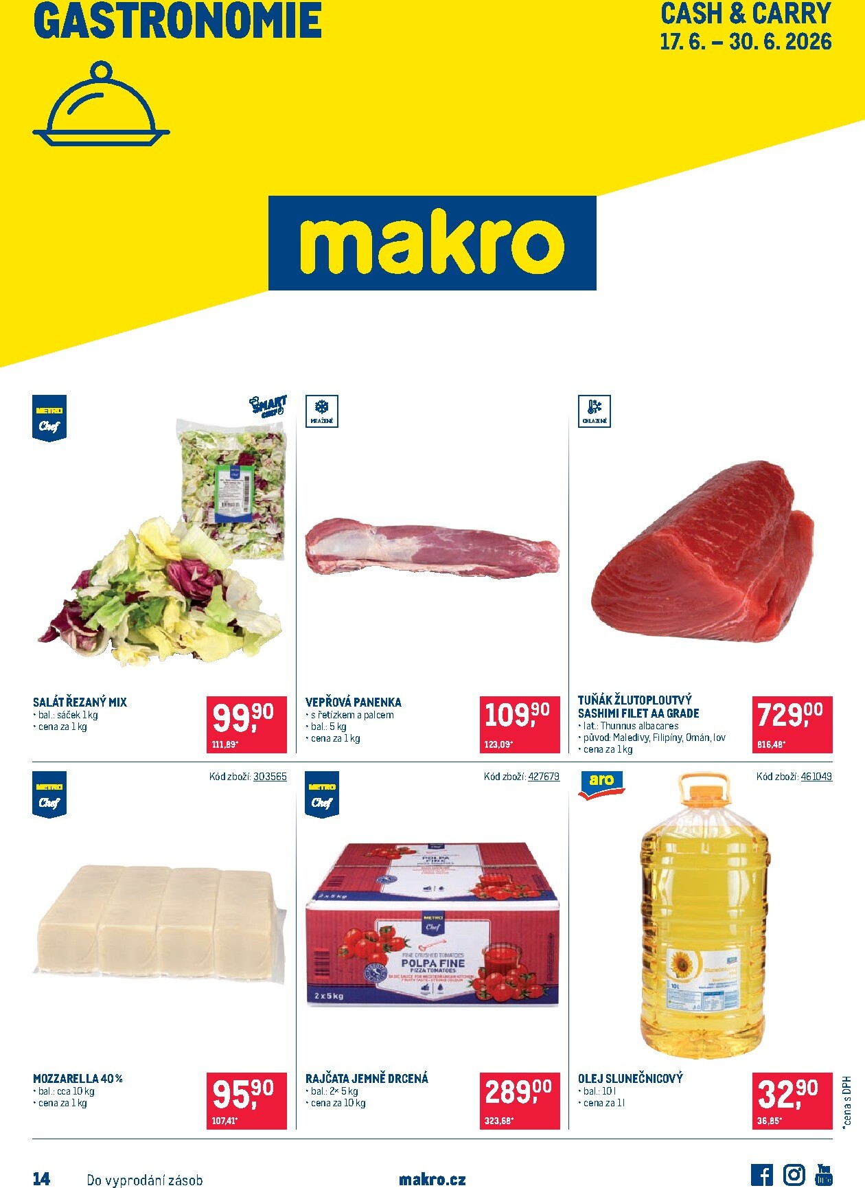 makro - Aktuální Makro - Gastronomie leták platný od středy 17.06.2026 do úterý 30.06.2026