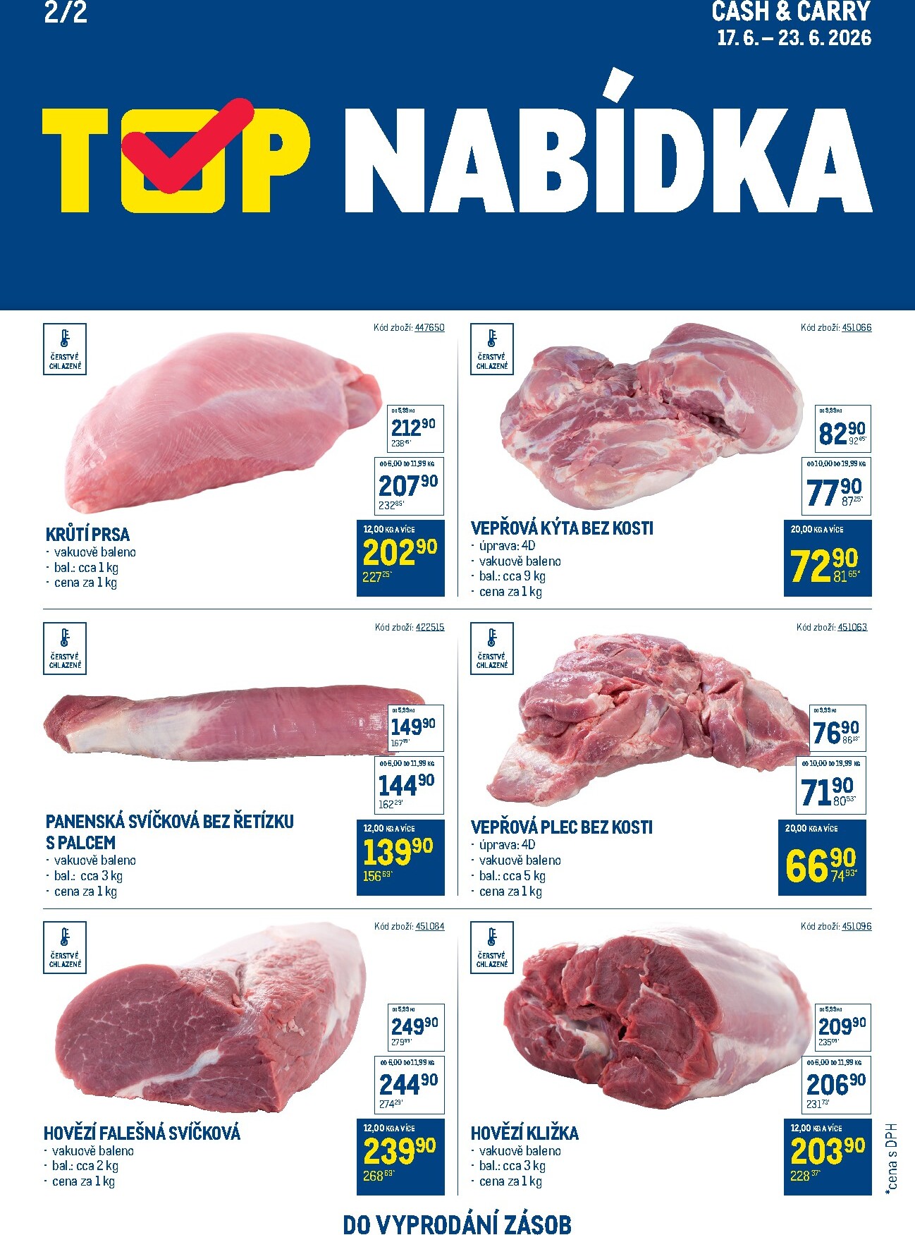 makro - Aktuální Makro - TOP maso leták platný od středy 17.06.2026 do úterý 23.06.2026 - page: 2