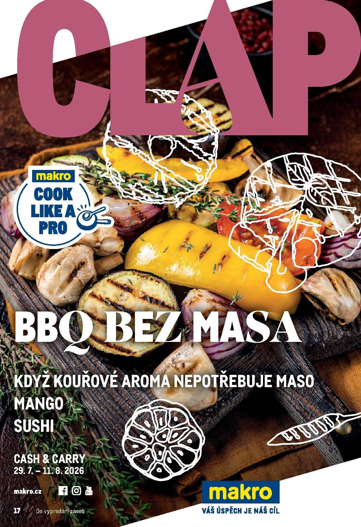 makro - Aktuální Makro - Pro milovníky jídla leták platný od středy 29.07.2026 do úterý 11.08.2026