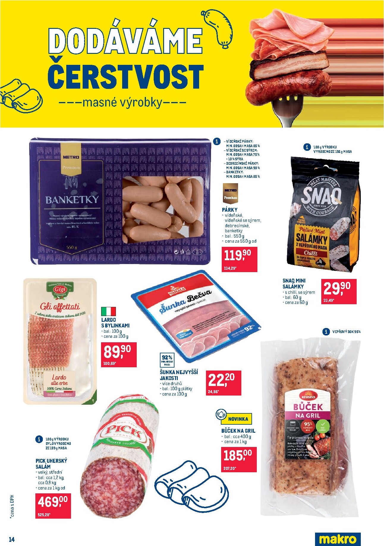 makro - Aktuální Makro - Pro milovníky jídla leták platný od středy 29.07.2026 do úterý 11.08.2026 - page: 14