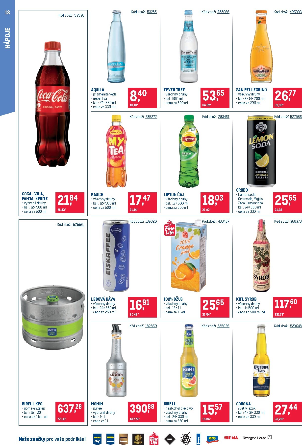 makro - Aktuální Makro - Gastronomie Distribuce leták platný od úterý 28.07.2026 do pondělí 10.08.2026 - page: 18