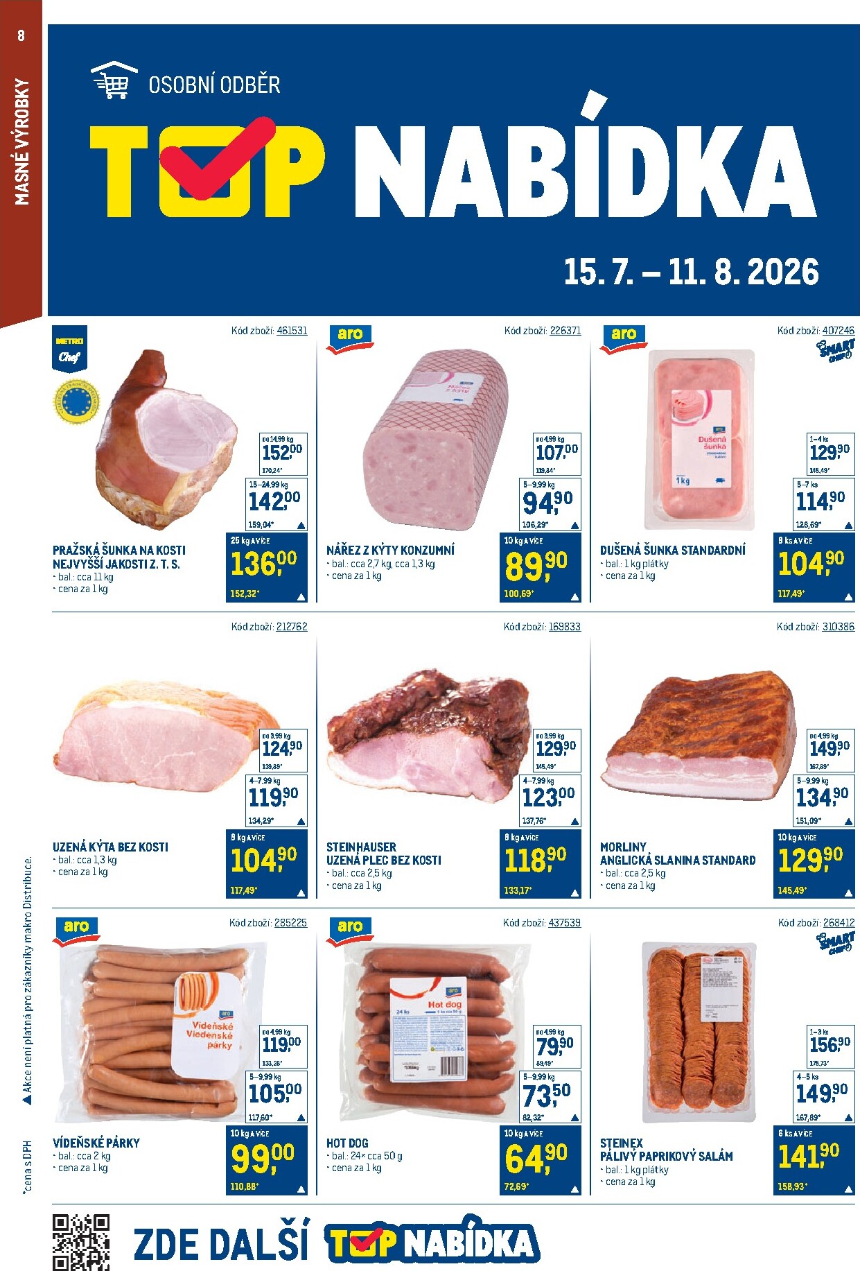 makro - Aktuální Makro - Gastronomie Cash & Carry leták platný od středy 29.07.2026 do úterý 11.08.2026 - page: 8
