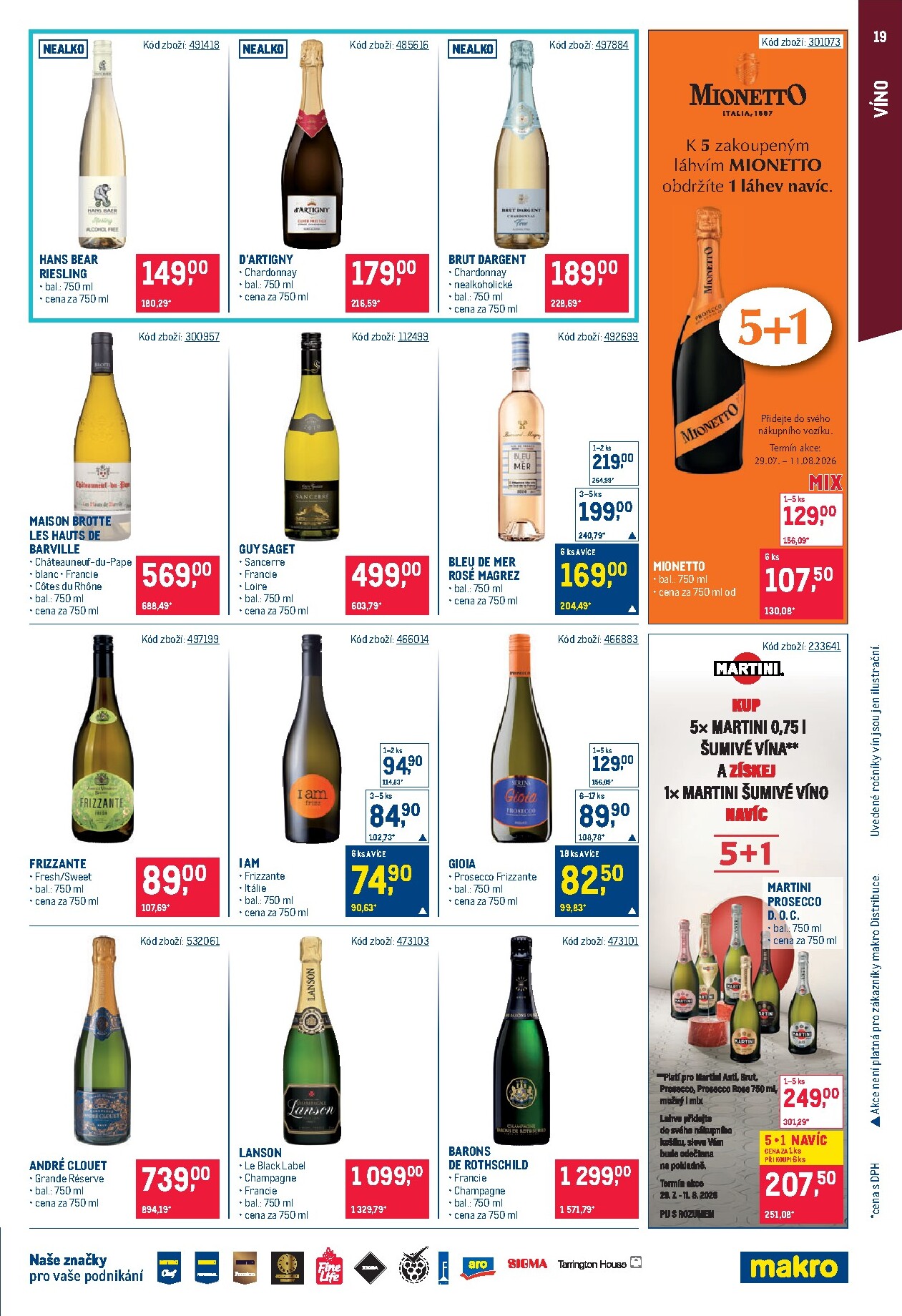 makro - Aktuální Makro - Gastronomie Cash & Carry leták platný od středy 29.07.2026 do úterý 11.08.2026 - page: 19