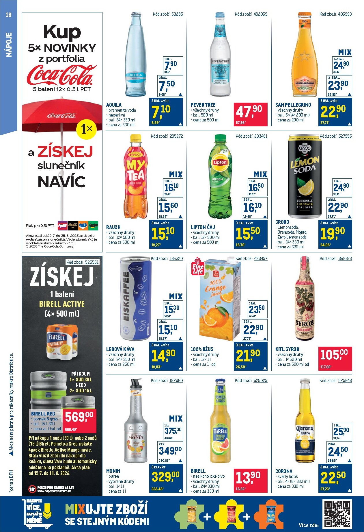 makro - Aktuální Makro - Gastronomie Cash & Carry leták platný od středy 29.07.2026 do úterý 11.08.2026 - page: 18