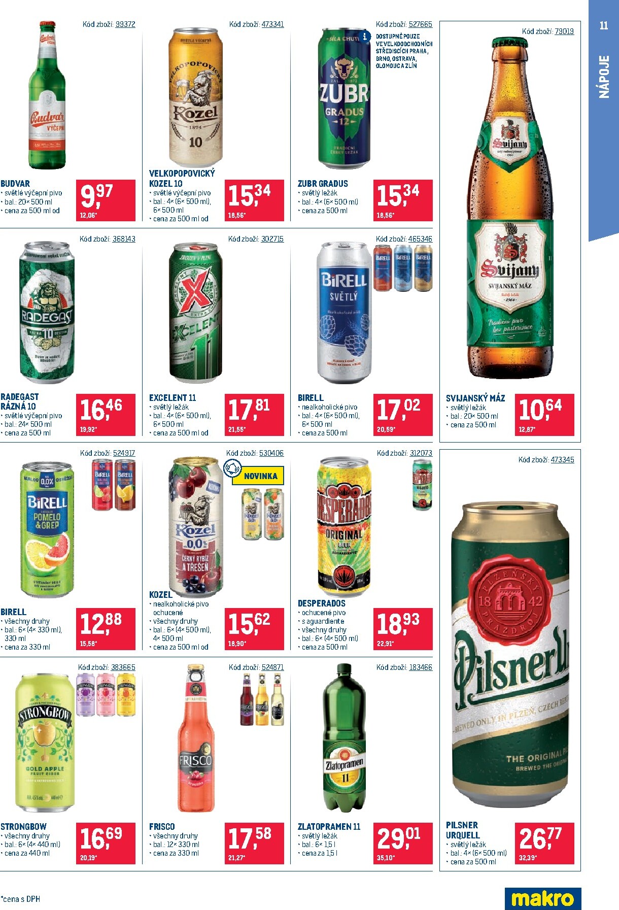 makro - Aktuální Makro - Maloobchod Distribuce leták platný od úterý 28.07.2026 do pondělí 10.08.2026 - page: 11