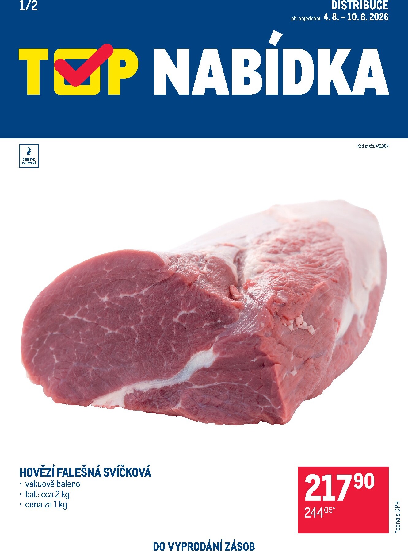 makro - Aktuální Makro - TOP maso distribuce leták platný od úterý 04.08.2026 do pondělí 10.08.2026