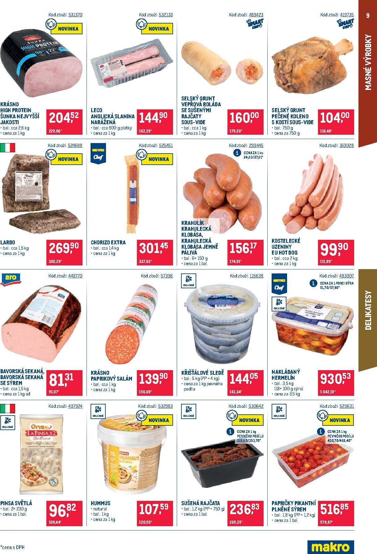 makro - Aktuální Makro - Gastronomie - Distribuce leták platný od úterý 11.08.2026 do pondělí 24.08.2026 - page: 9