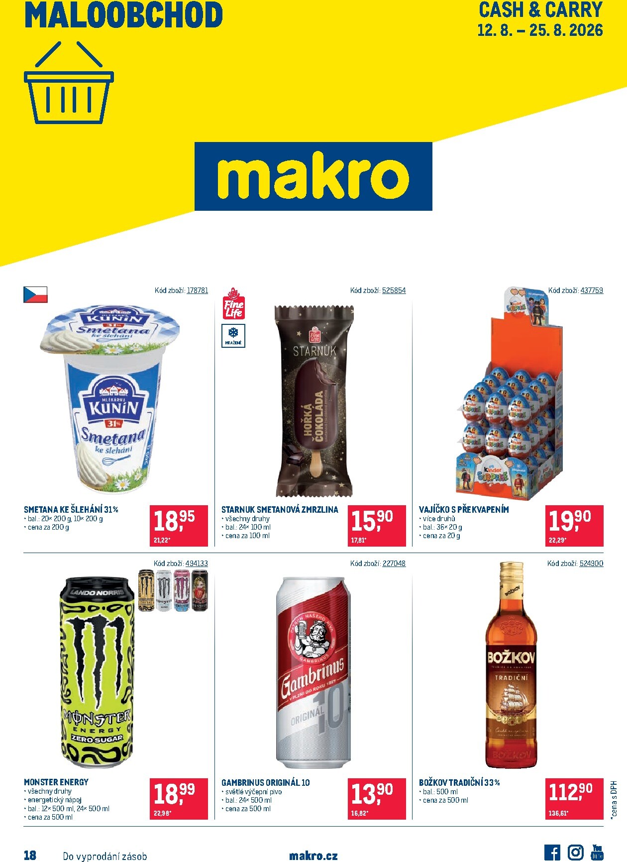 makro - Aktuální Makro - Maloobchod leták platný od středy 12.08.2026 do úterý 25.08.2026