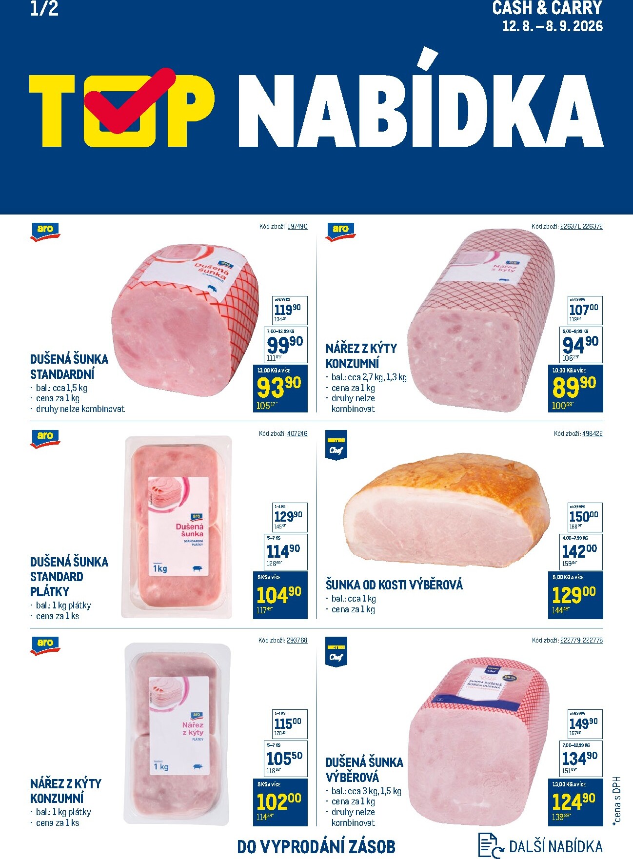 makro - Aktuální Makro - TOP nabídka Cash & Carry leták platný od středy 12.08.2026 do úterý 08.09.2026