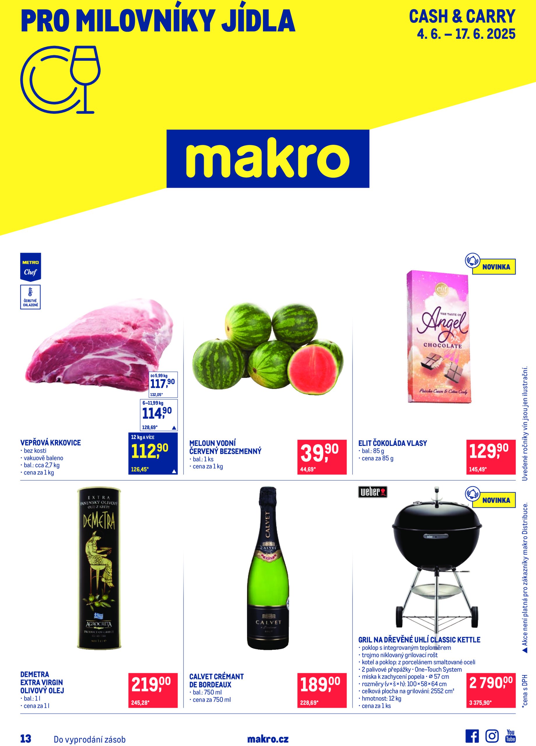 makro - Leták Makro - Pro milovníky jídla od 04.06. do 17.06.