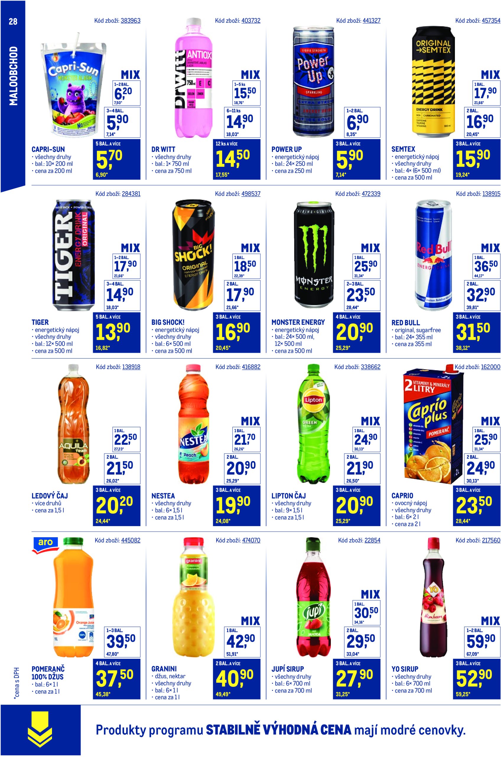 makro - Leták Makro - Stabilně výhodná cena Maloobchod od 21.05. do 29.07. - page: 28 makro - Leták Makro - Stabilně výhodná cena Maloobchod od 21.05. do 29.07. - page: 28