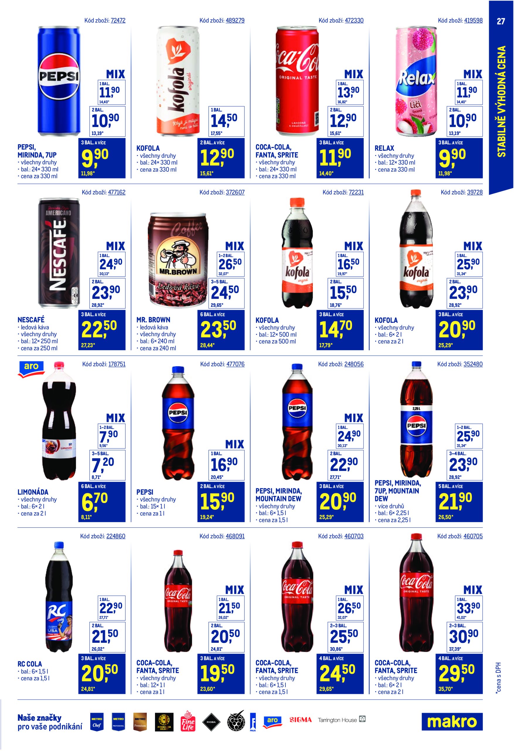 makro - Leták Makro - Stabilně výhodná cena Maloobchod od 21.05. do 29.07. - page: 27 makro - Leták Makro - Stabilně výhodná cena Maloobchod od 21.05. do 29.07. - page: 27