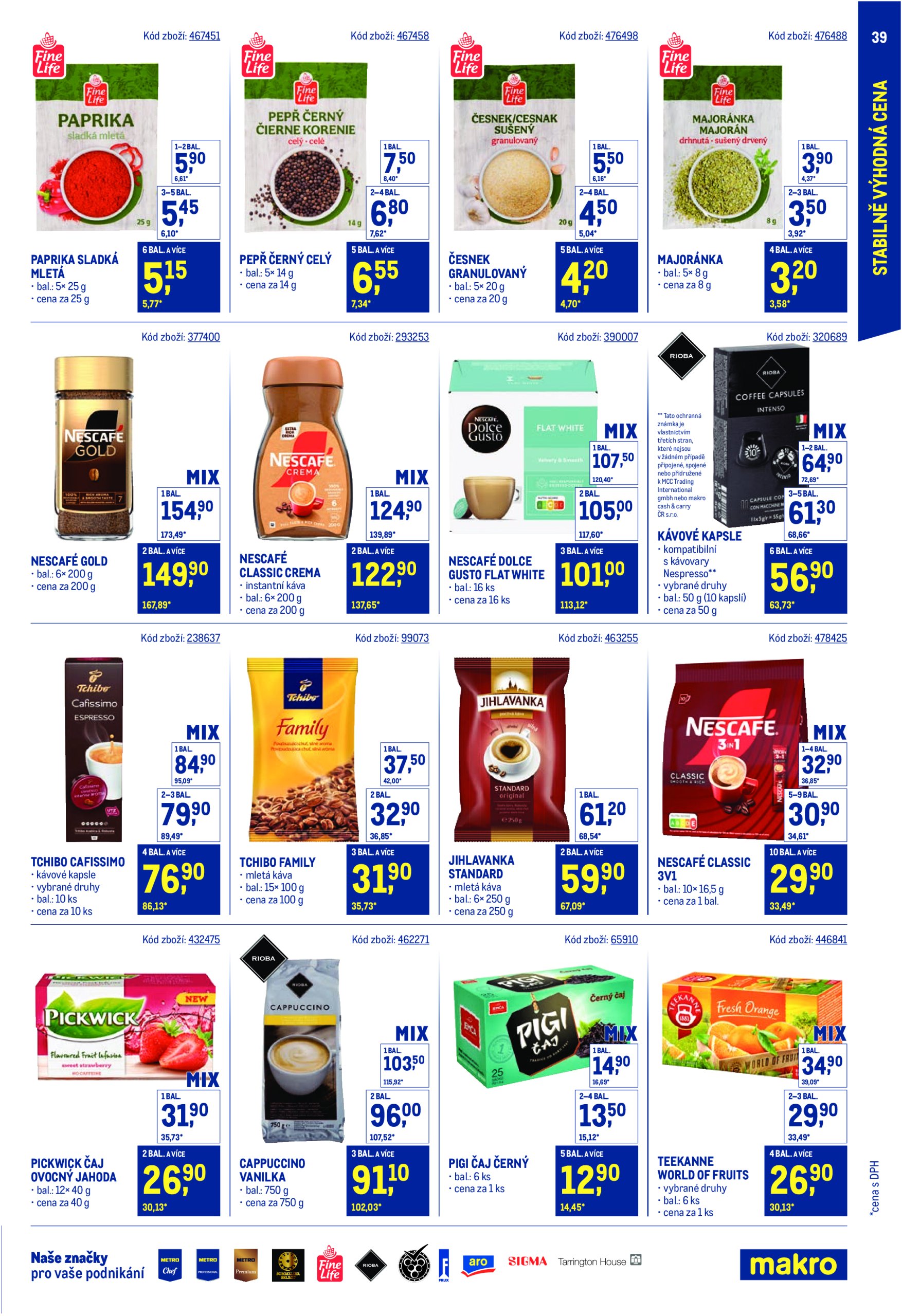 makro - Leták Makro - Stabilně výhodná cena Maloobchod od 21.05. do 29.07. - page: 39 makro - Leták Makro - Stabilně výhodná cena Maloobchod od 21.05. do 29.07. - page: 39
