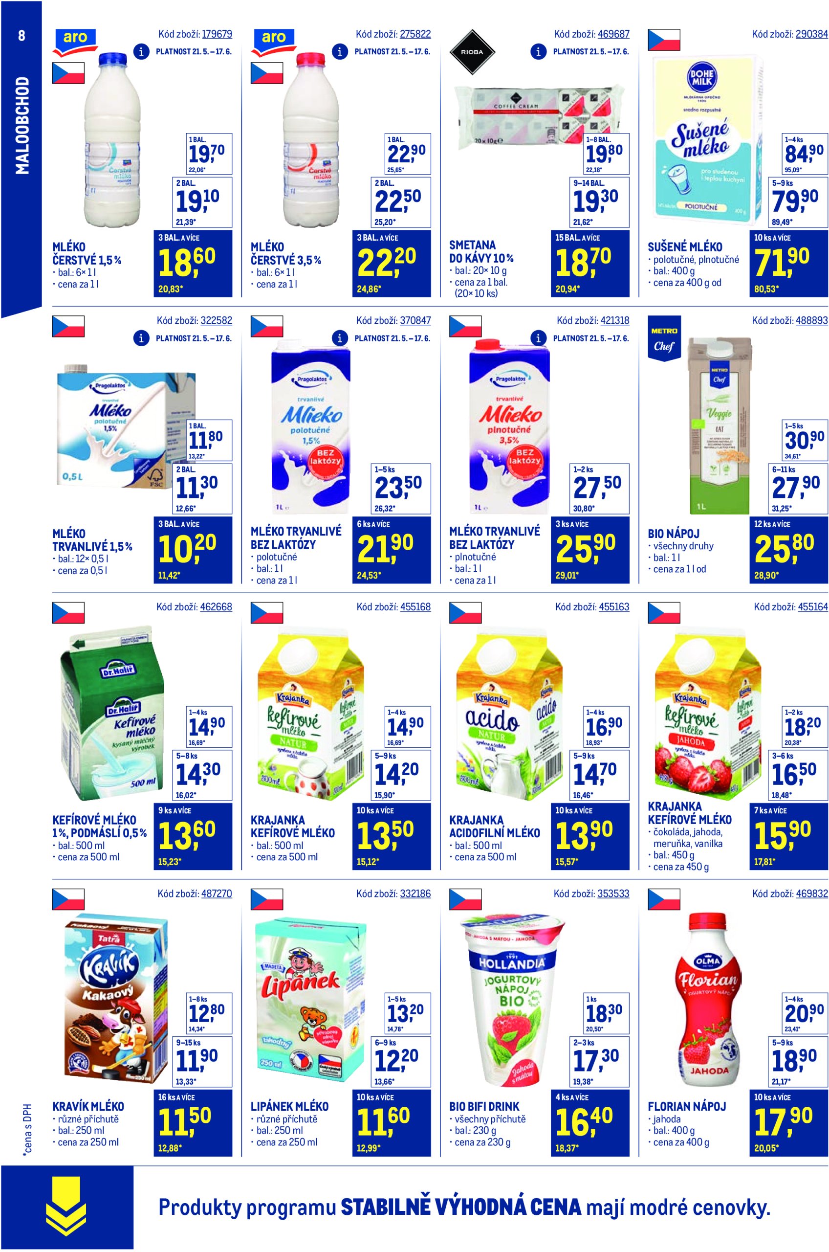 makro - Leták Makro - Stabilně výhodná cena Maloobchod od 21.05. do 29.07. - page: 8 makro - Leták Makro - Stabilně výhodná cena Maloobchod od 21.05. do 29.07. - page: 8