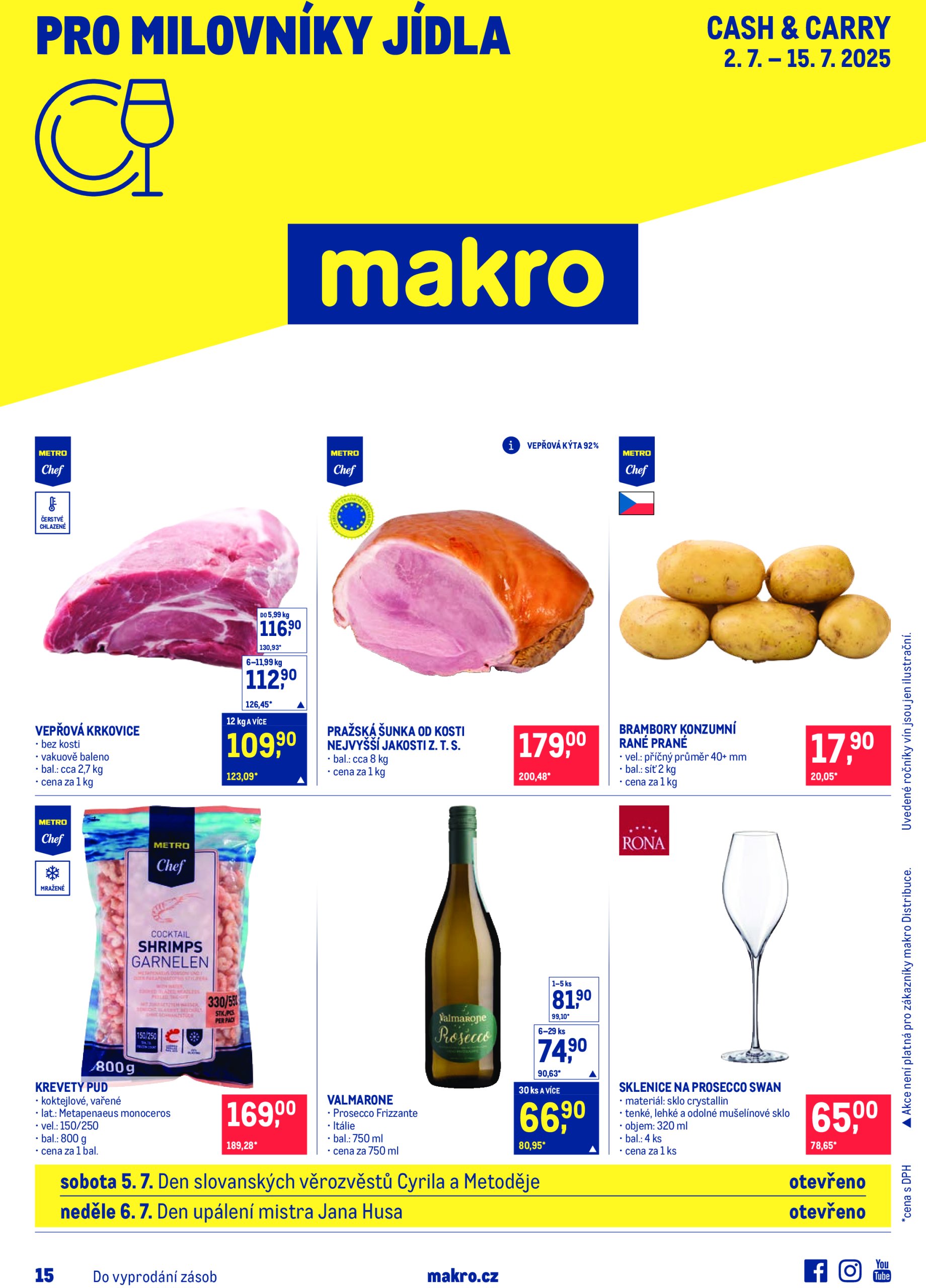 makro - Leták Makro - Pro milovníky jídla od 02.07. do 15.07.