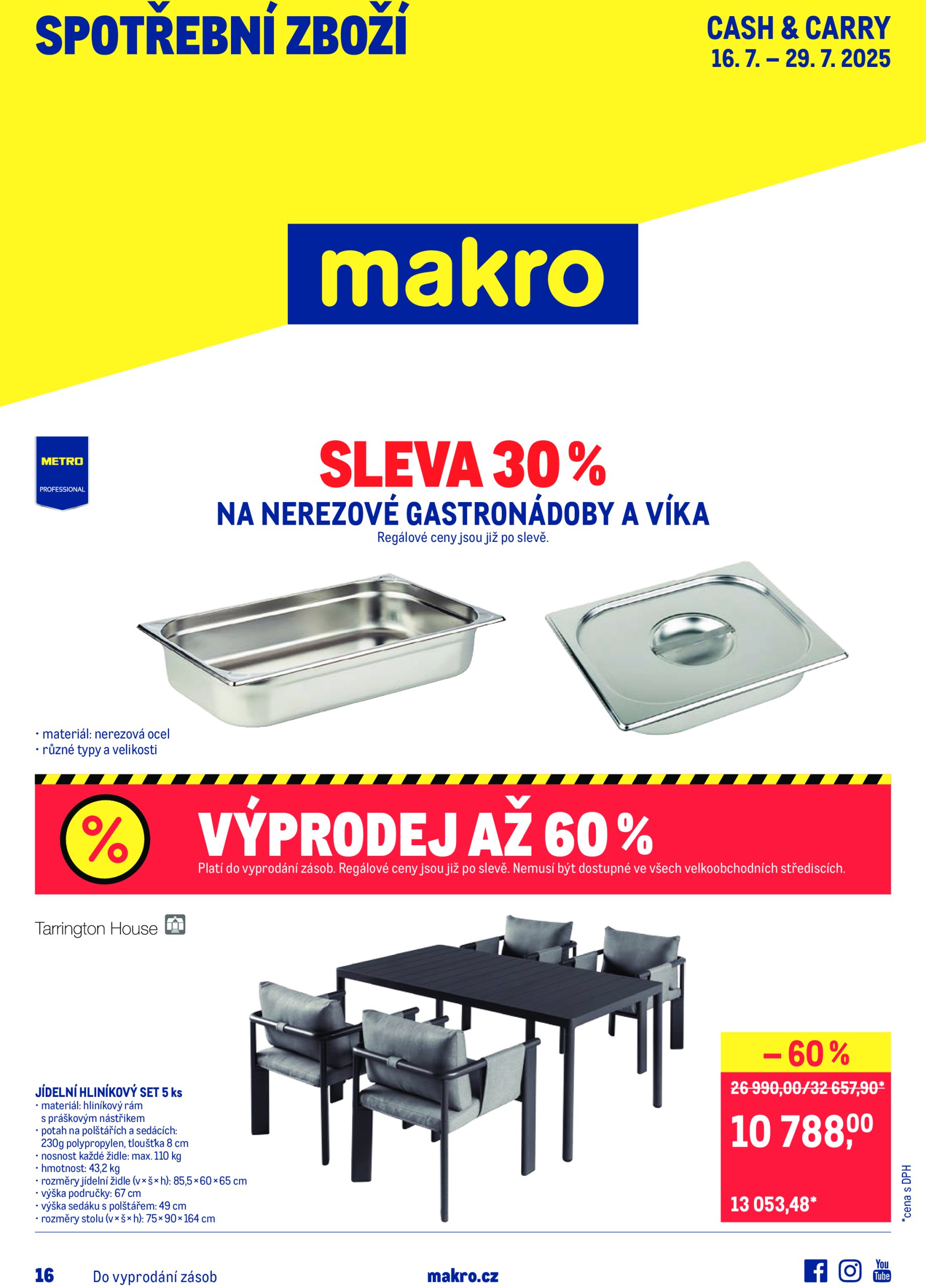 makro - Leták Makro - Spotřební zboží od 16.07. do 29.07.