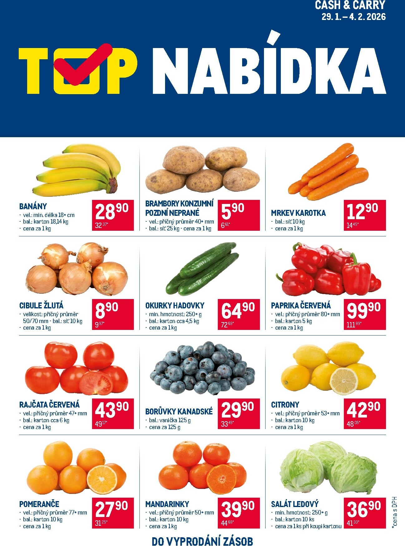 makro - Makro - TOP ovoce a zelenina leták platný od čtvrtka 29.01.2026 do středy 04.02.2026