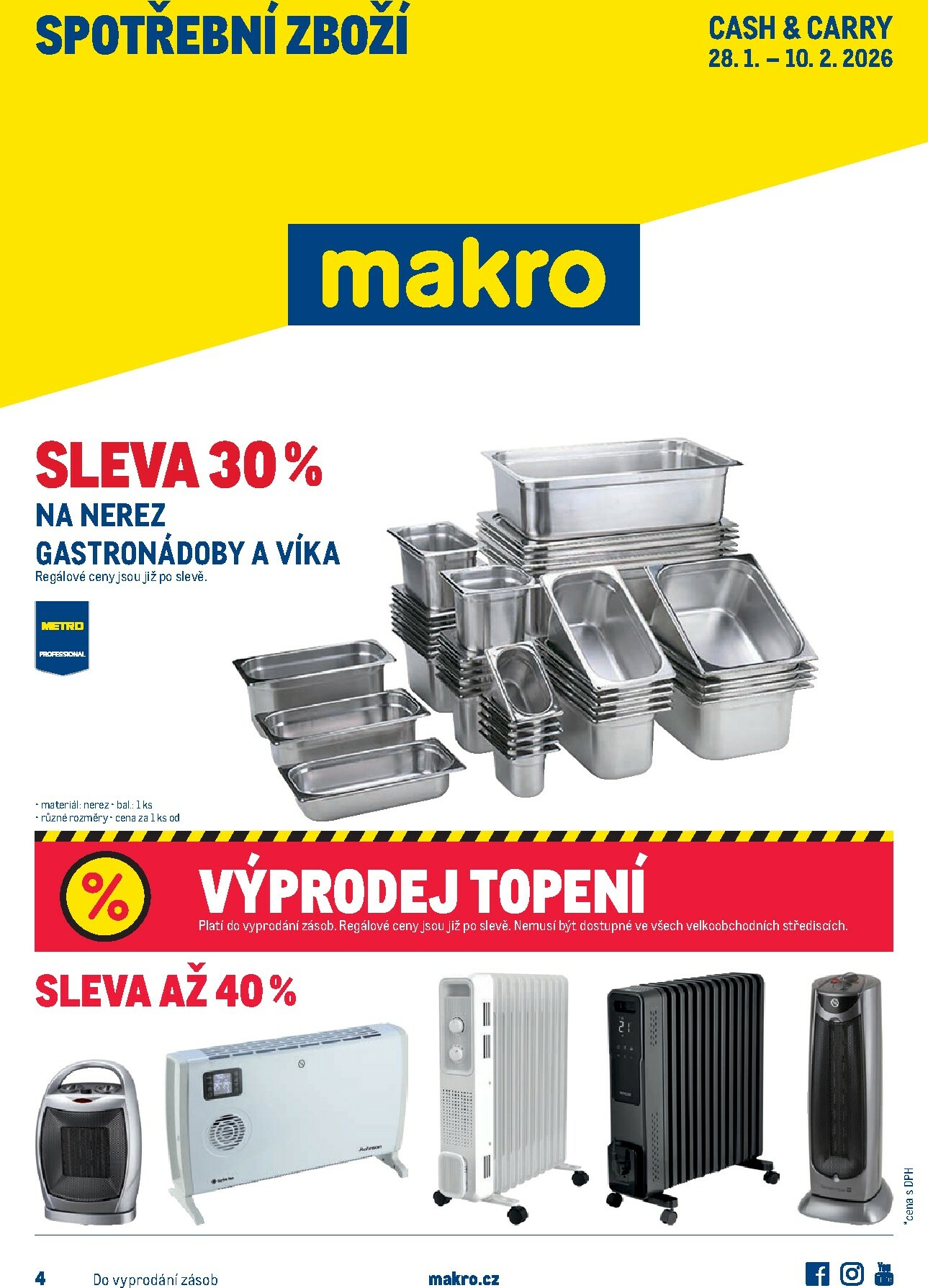 makro - Makro - Spotřební zboží leták platný od středy 28.01.2026 do úterý 10.02.2026