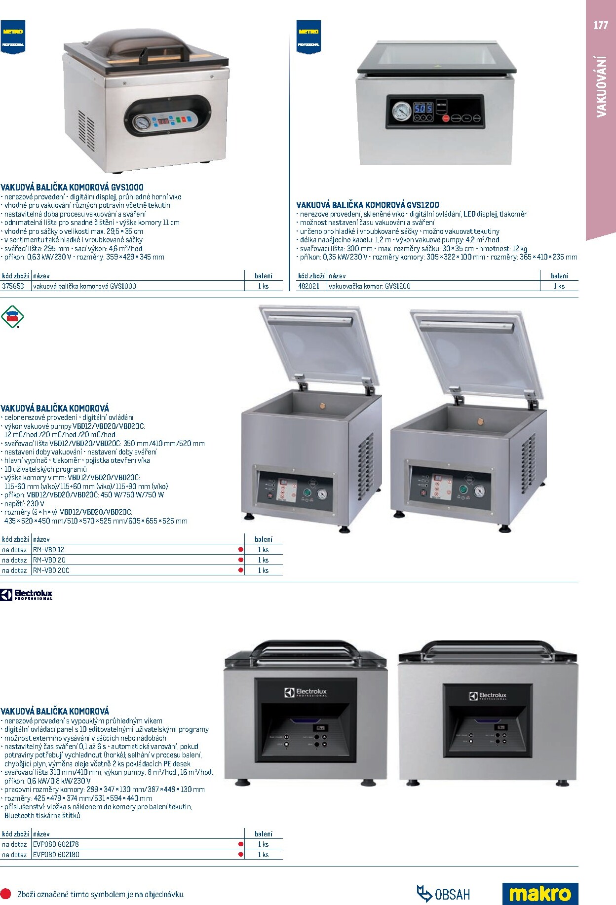 makro - Makro - Gastro vybavení a zařízení leták platný od neděle 01.02.2026 do neděle 31.01.2027 - page: 177