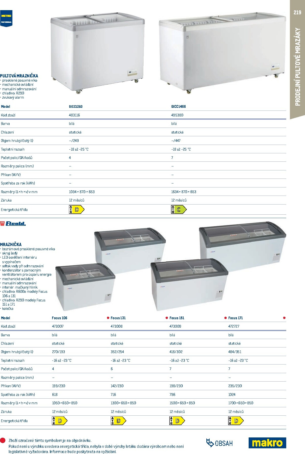 makro - Makro - Gastro vybavení a zařízení leták platný od neděle 01.02.2026 do neděle 31.01.2027 - page: 219